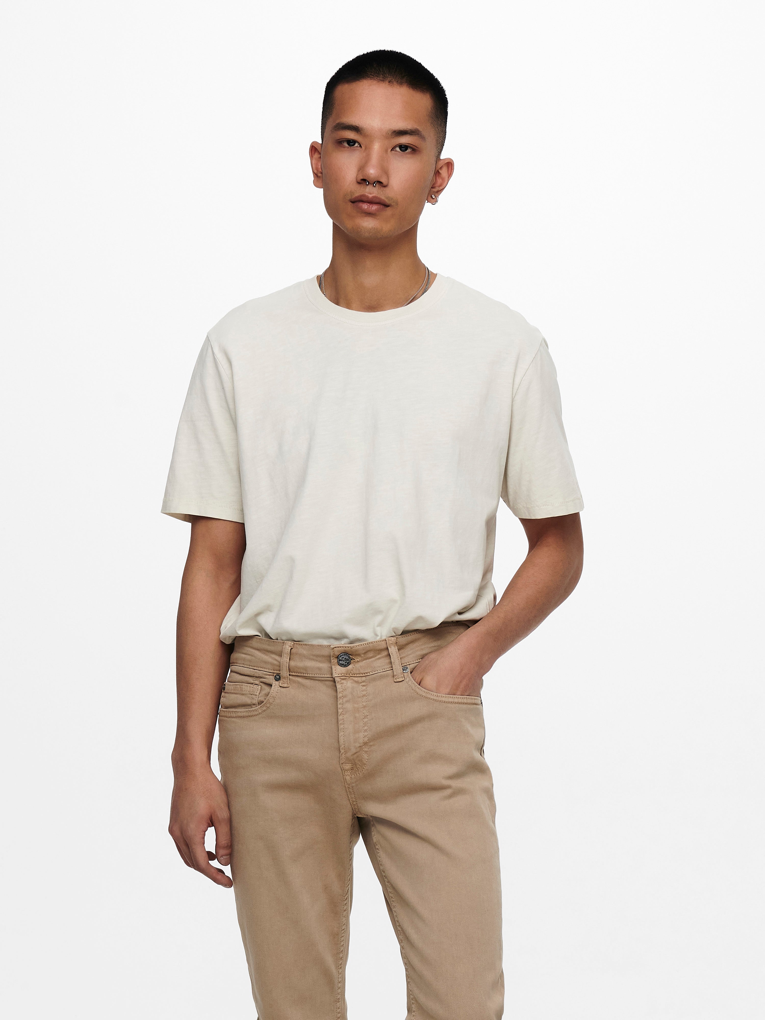 Regular Fit O-Neck T-Shirt | White 