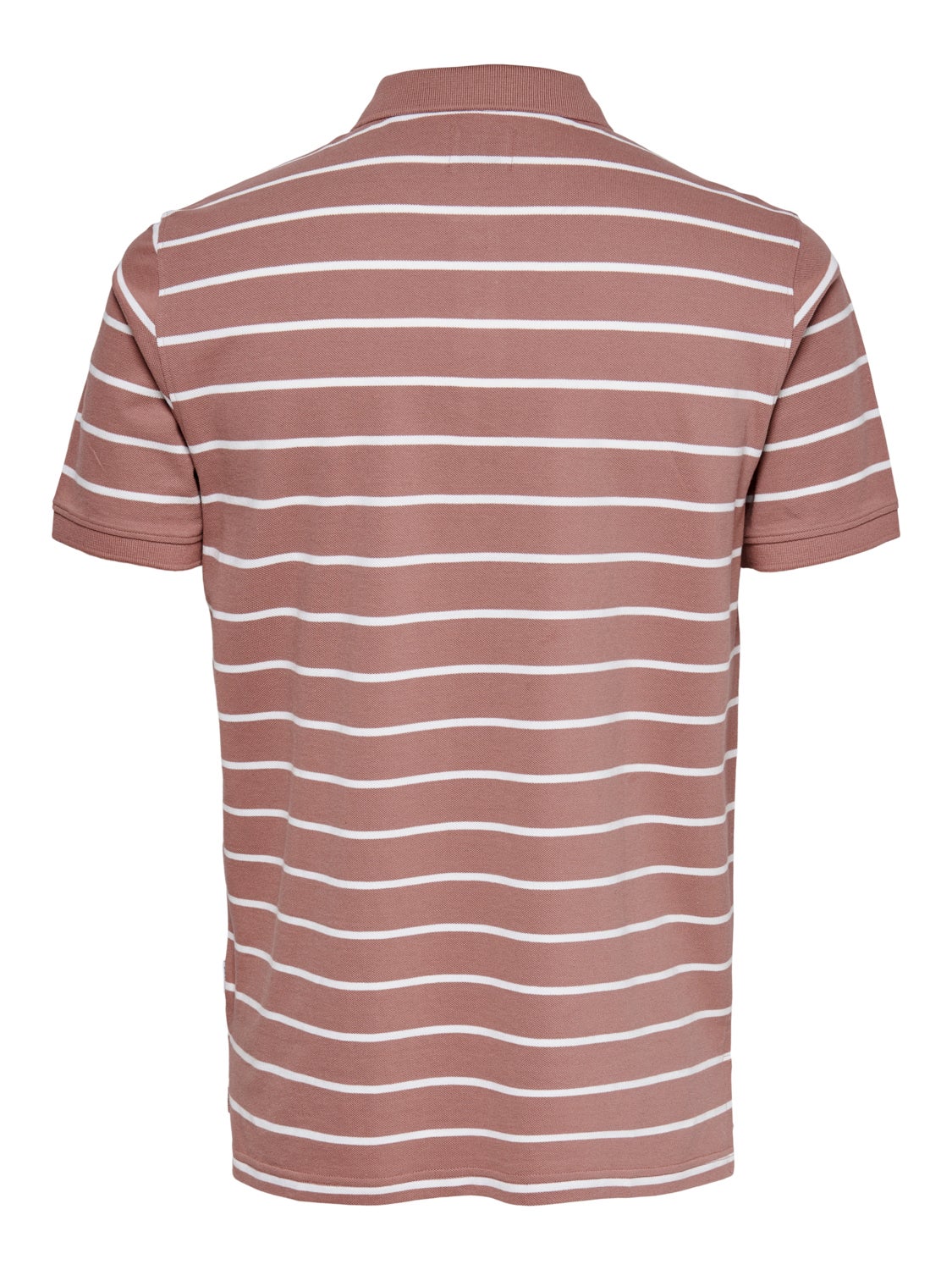 Striped Polo Shirt | Light Brown | ONLY 