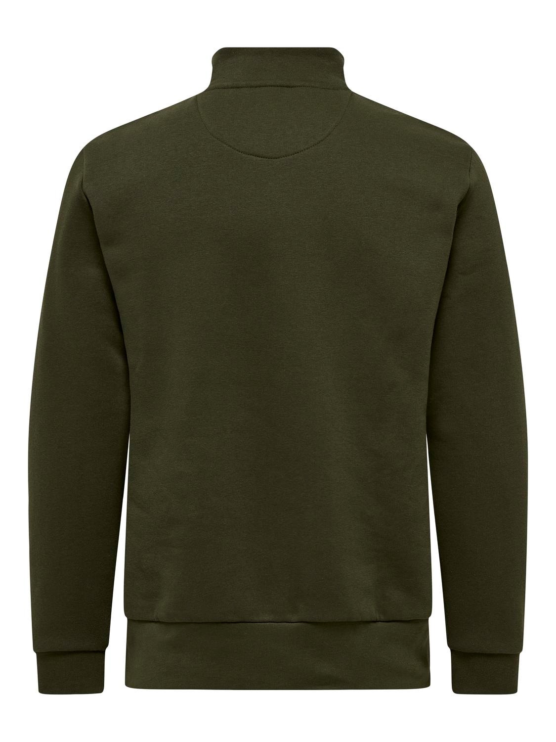 ONLY & SONS Regular fit Hoge hals Sweatshirt -Rosin - 22019055