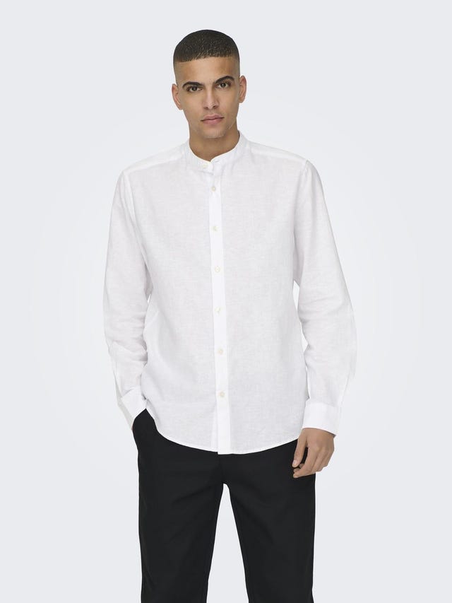 ONLY & SONS Slim Fit China Collar Shirt - 22019173