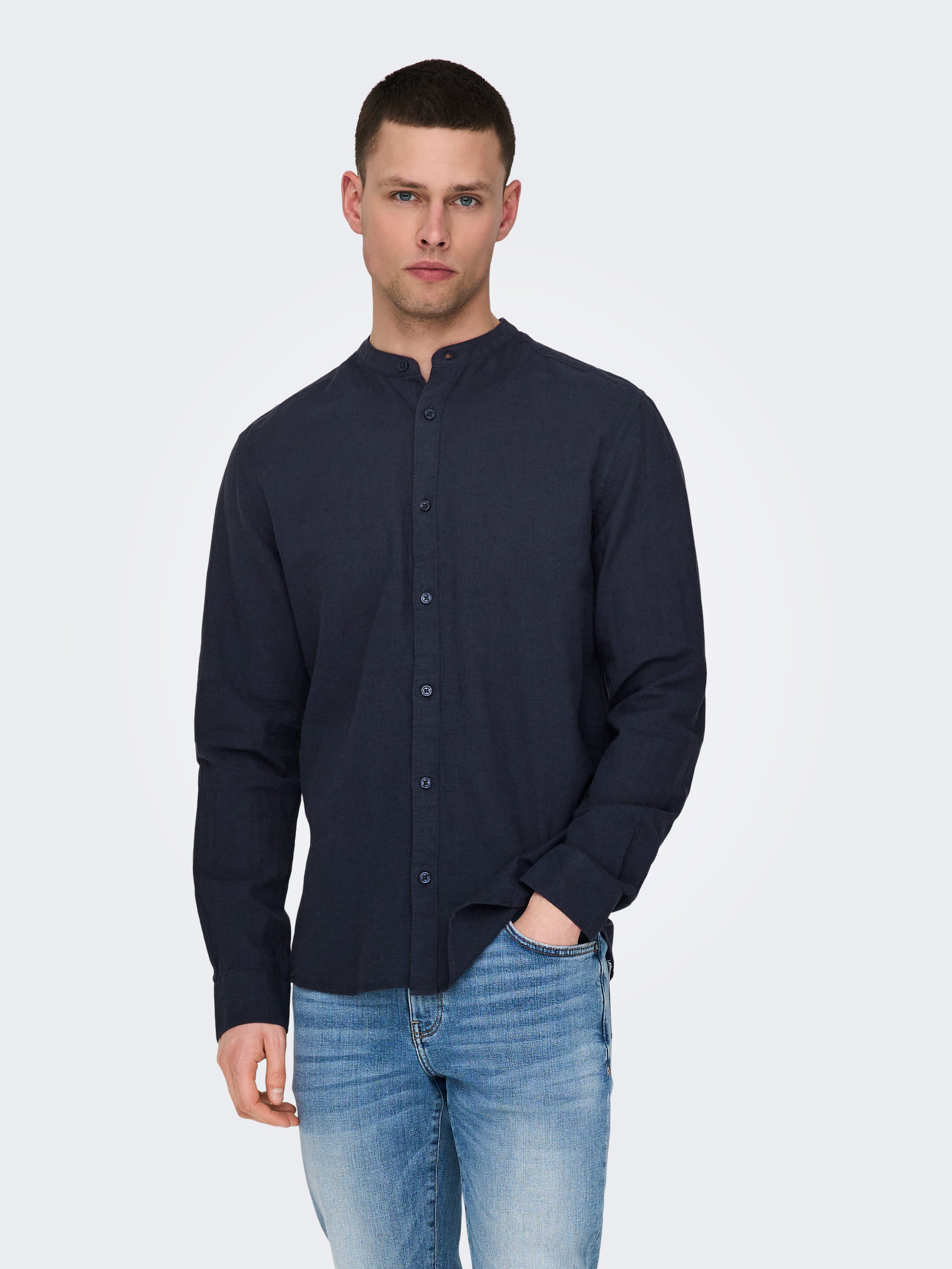 only & sons miles stretch shirt