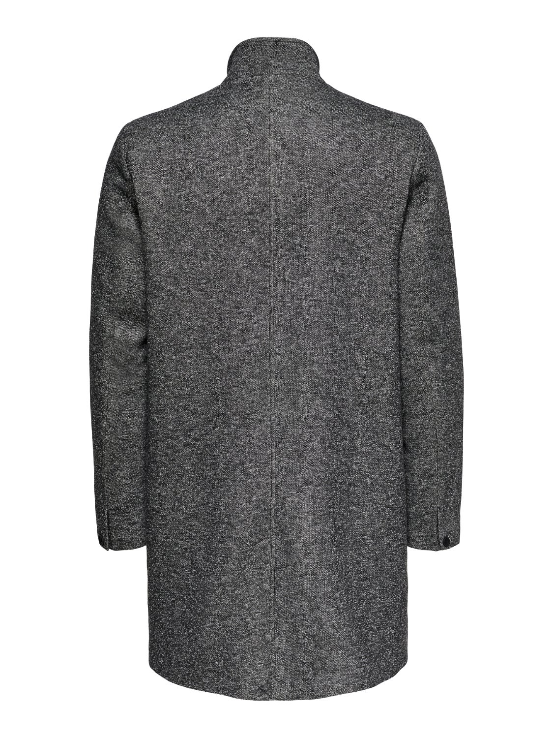 Only & sons sales funnel neck overcoat