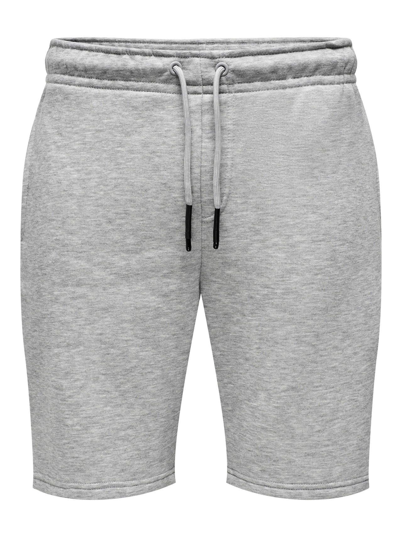ONLY & SONS Shorts Corte regular Cintura media -Light Grey Melange - 22019490