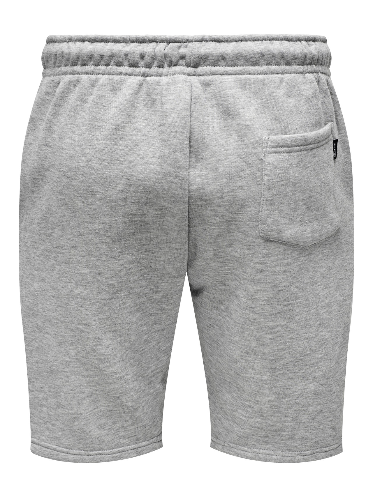 ONLY & SONS Shorts Regular Fit Taille moyenne -Light Grey Melange - 22019490