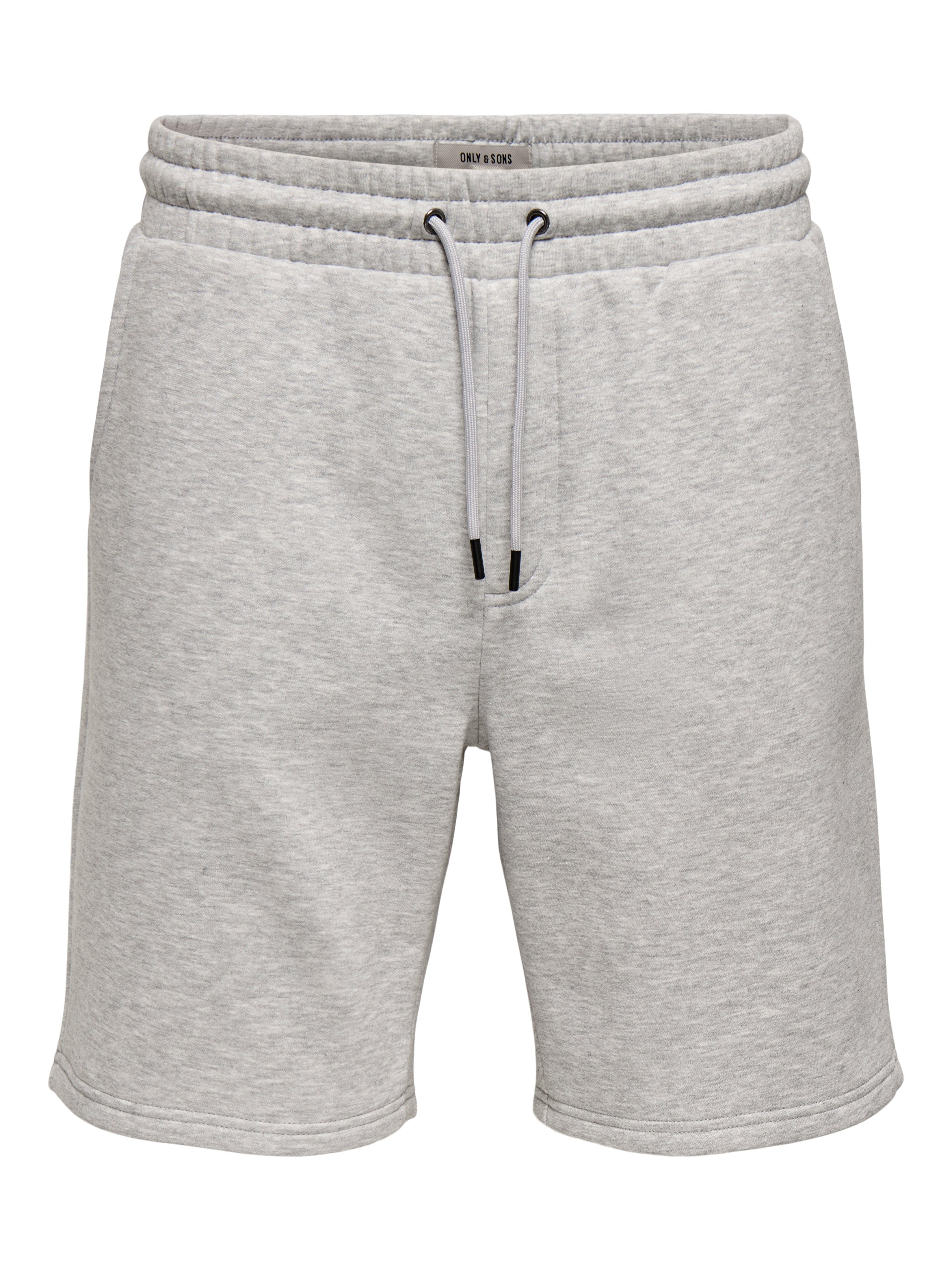 Solid colored Sweat shorts | Light Grey 