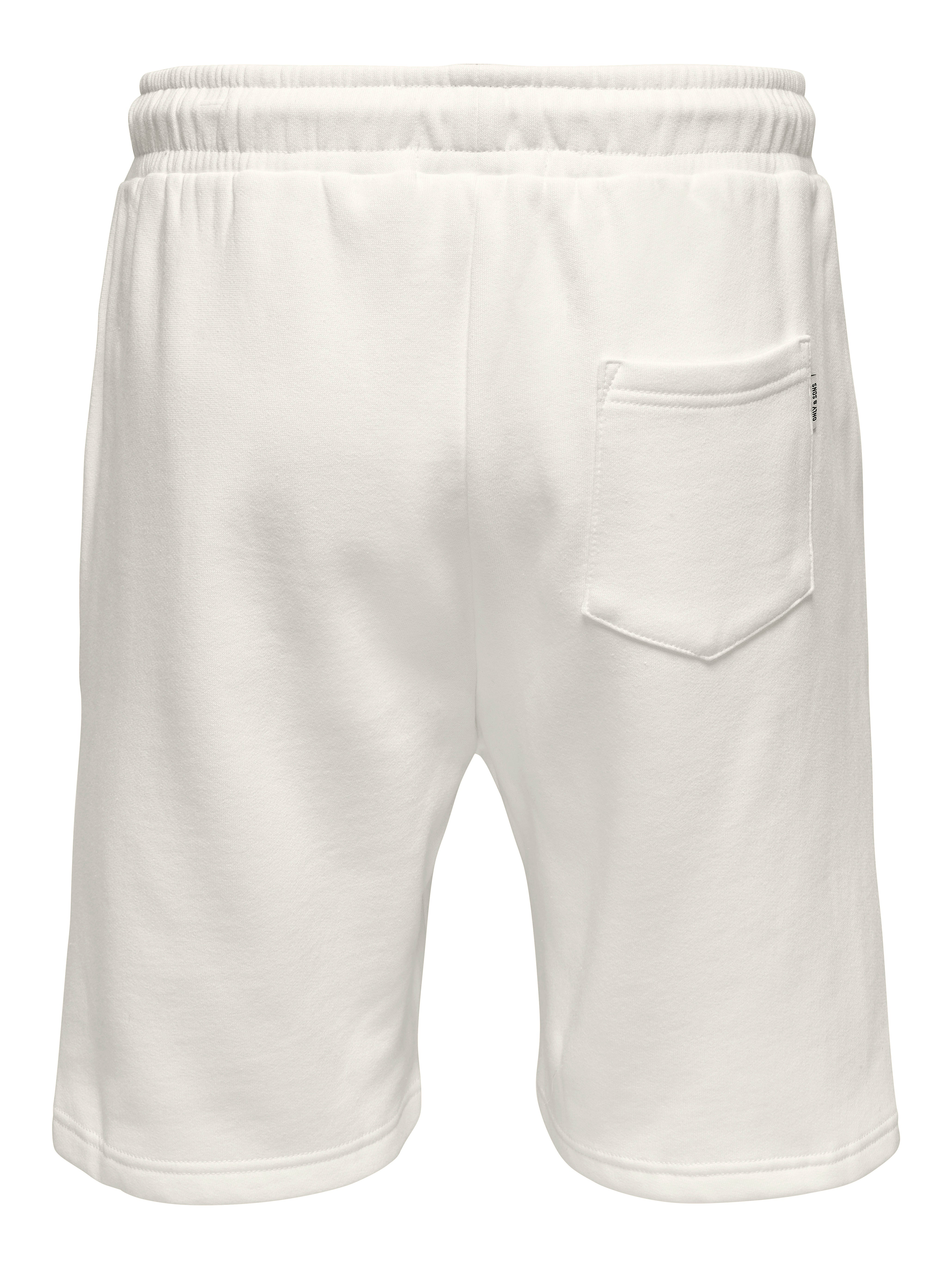 Solid colored Sweat shorts | White 