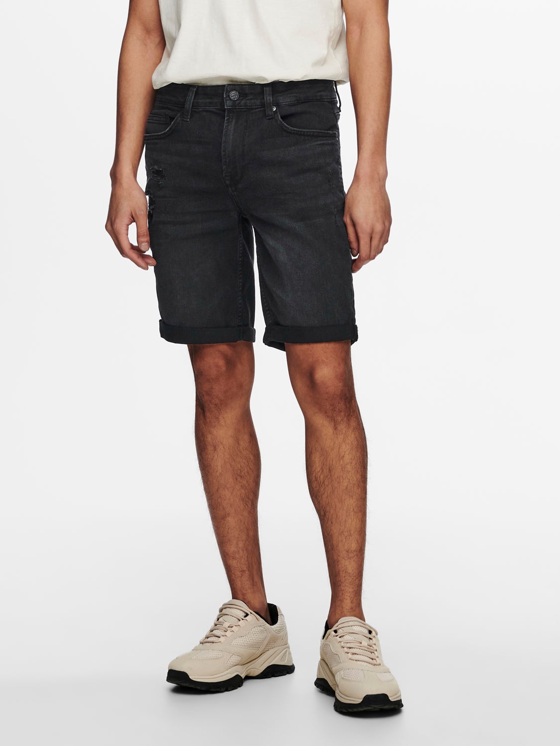 levis 502 shorts black