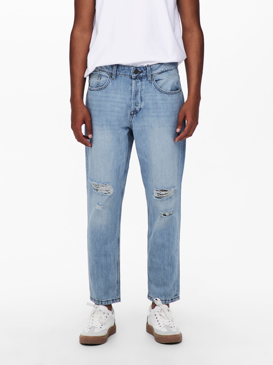 Jeans Tapered Fit | White | ONLY \u0026 SONS®