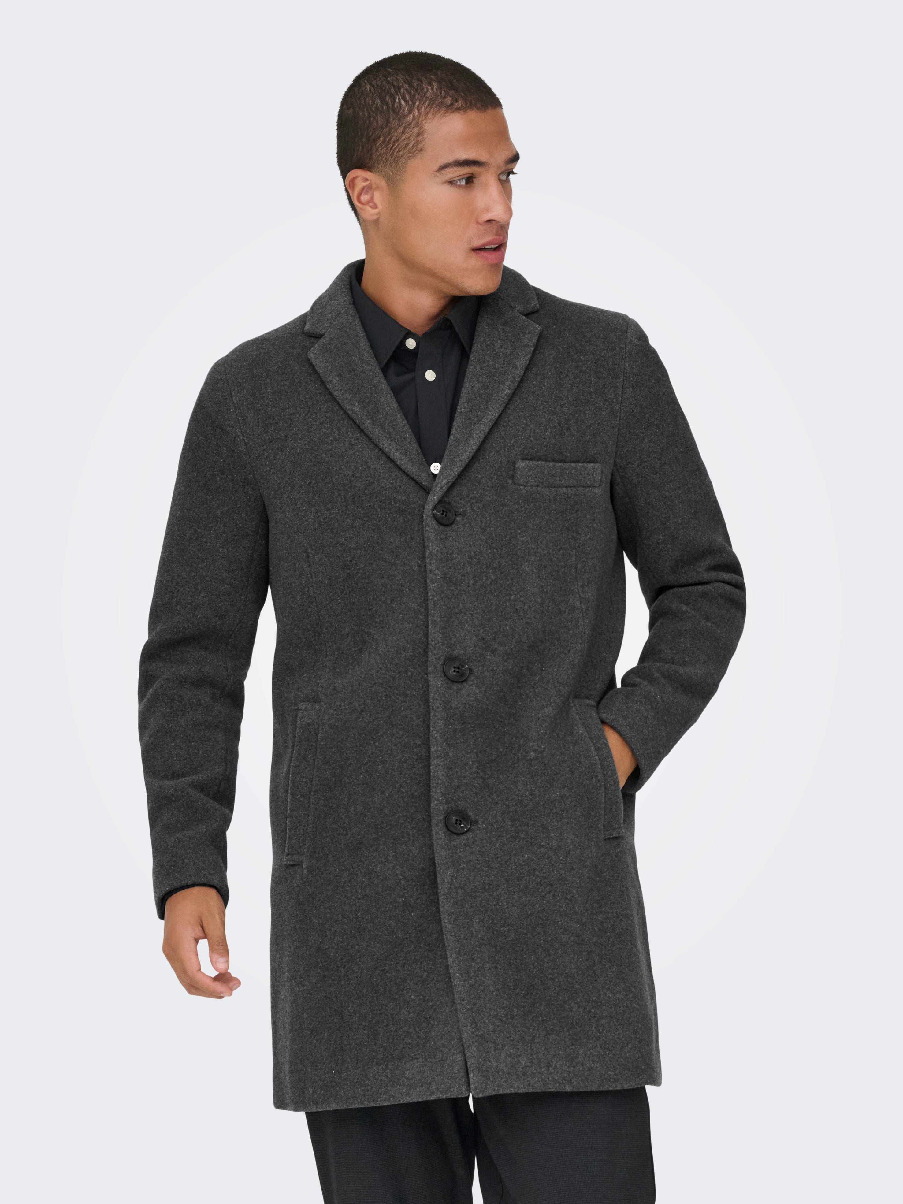 ONSJAYLON Mantel | Dunkelgrau | ONLY & SONS® 