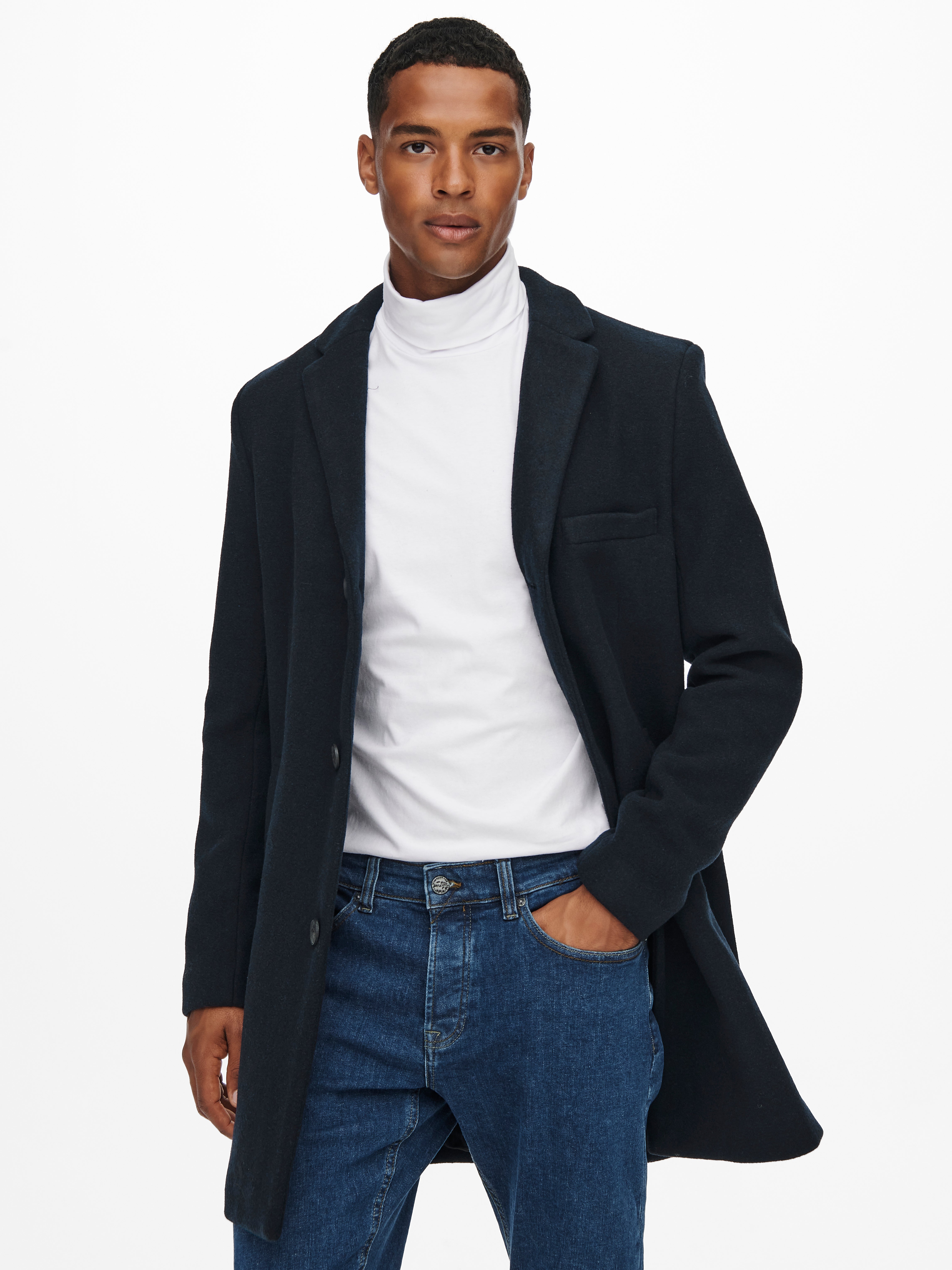 ONSJAYLON Coat | Dark Blue | ONLY & SONS®