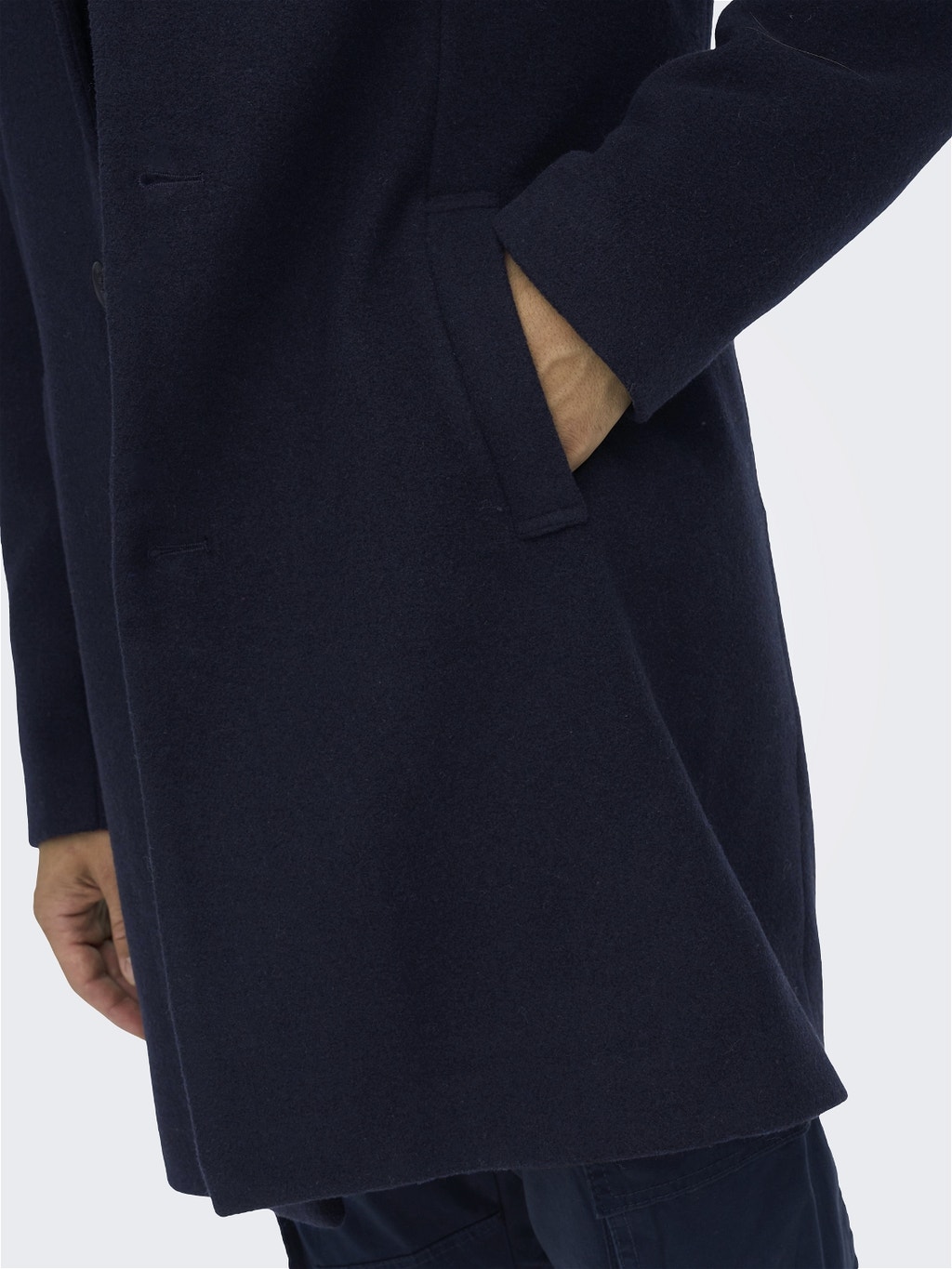 Wool coat | Dark Blue | ONLY & SONS®