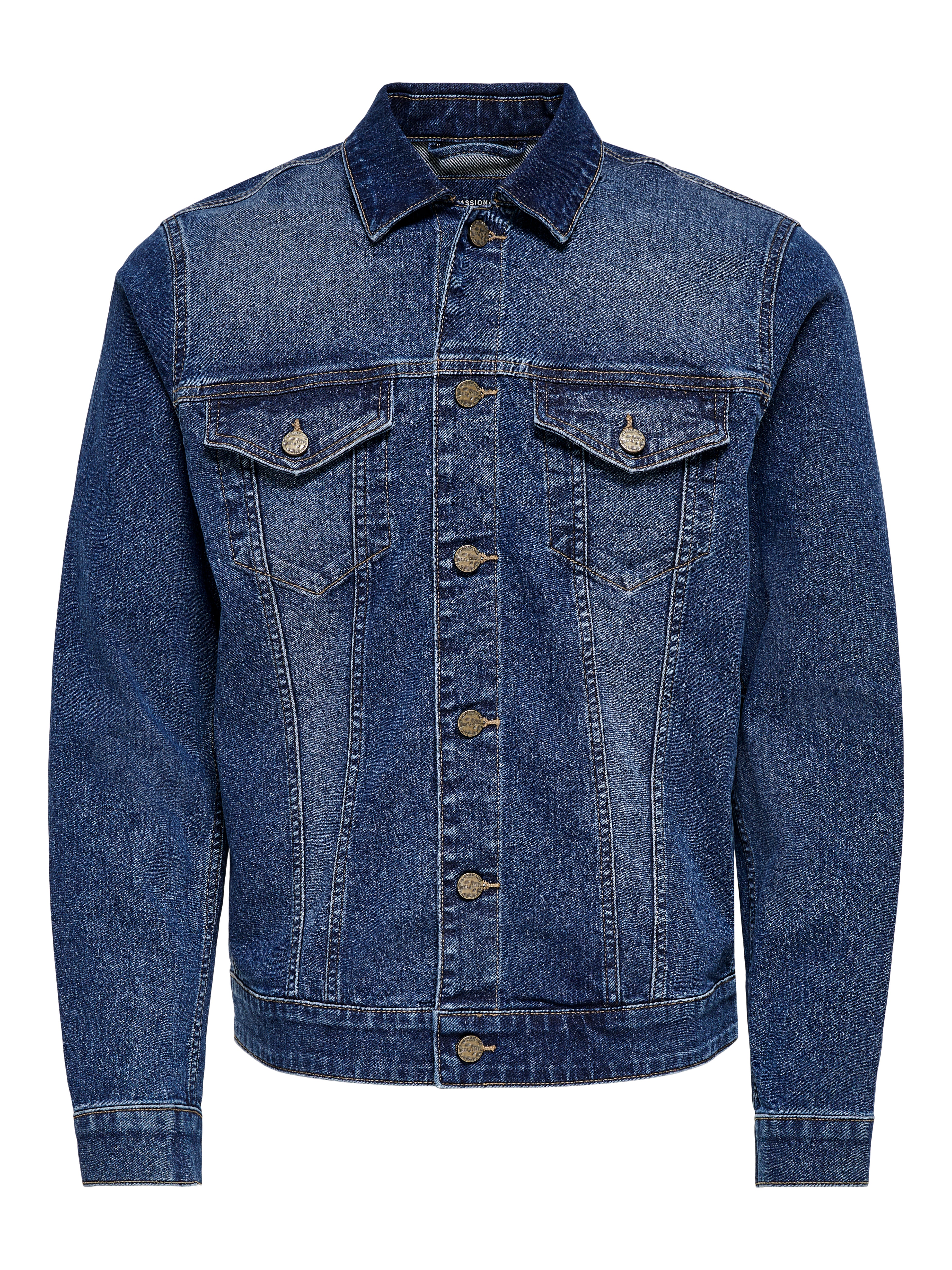 Blue washed Denim jacket scontato del 