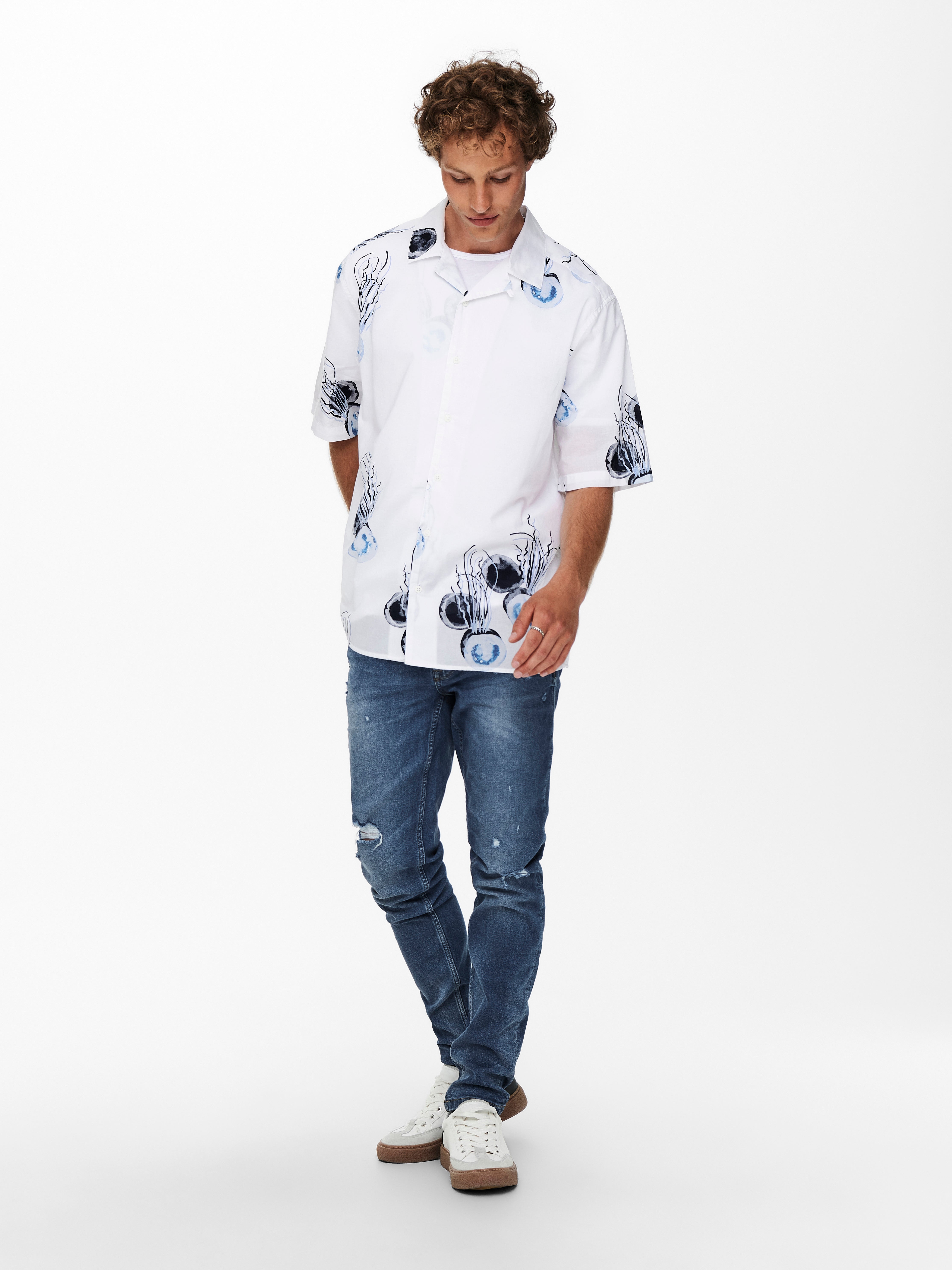 ONSWarp life damage Skinny fit jeans 