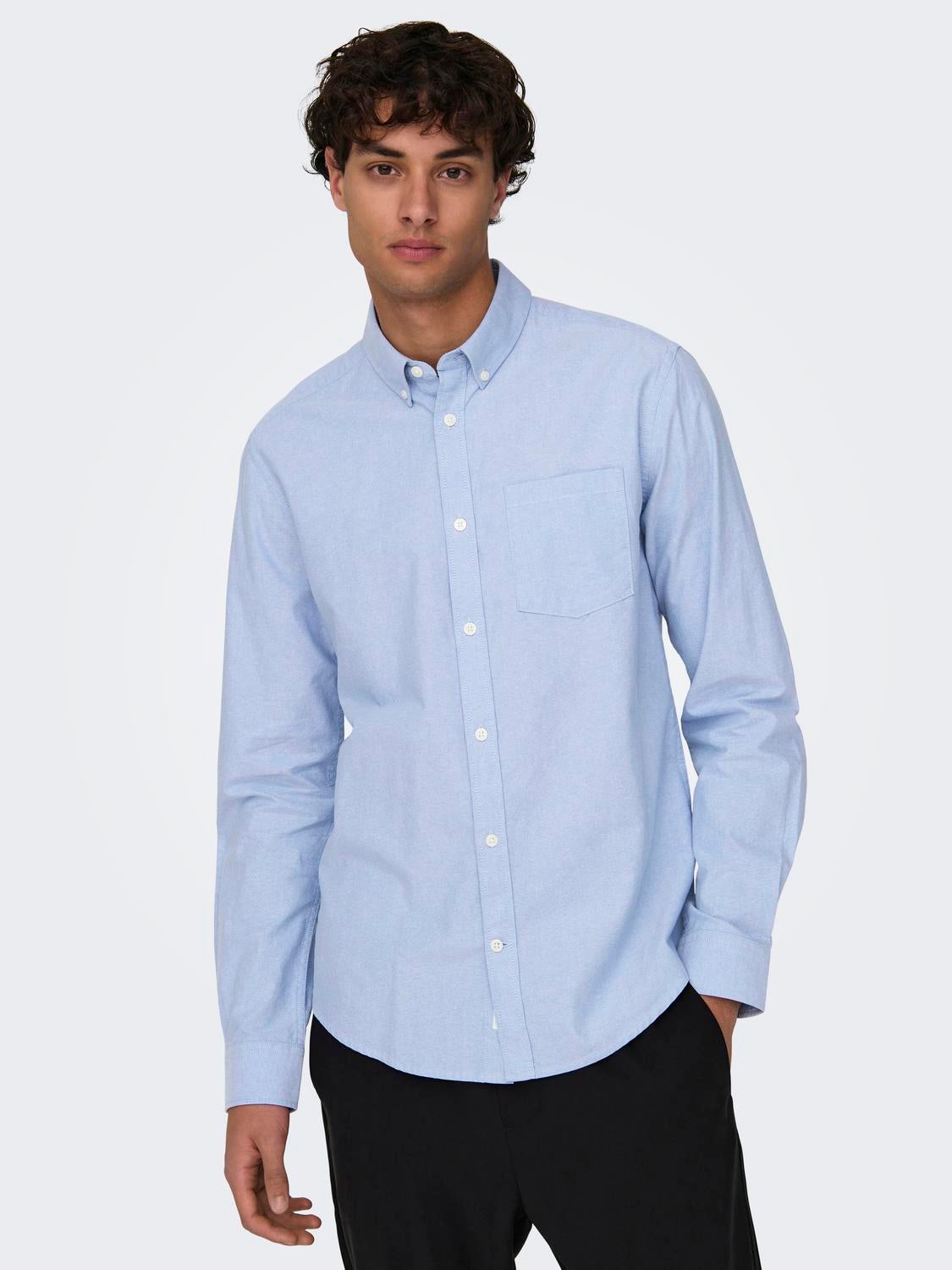 Mens slim fit 2024 button down shirts