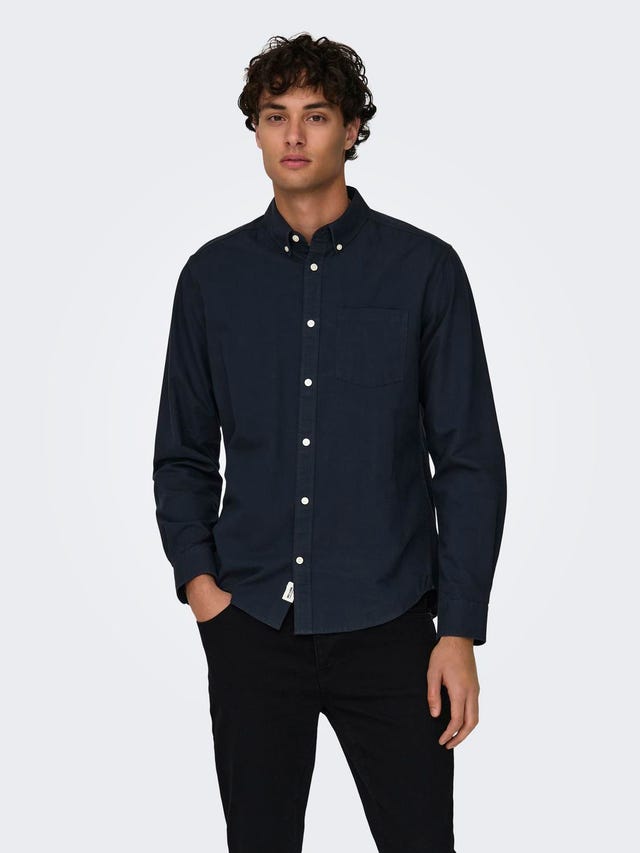 ONLY & SONS Slim fit Button down-kraag Overhemd - 22019669