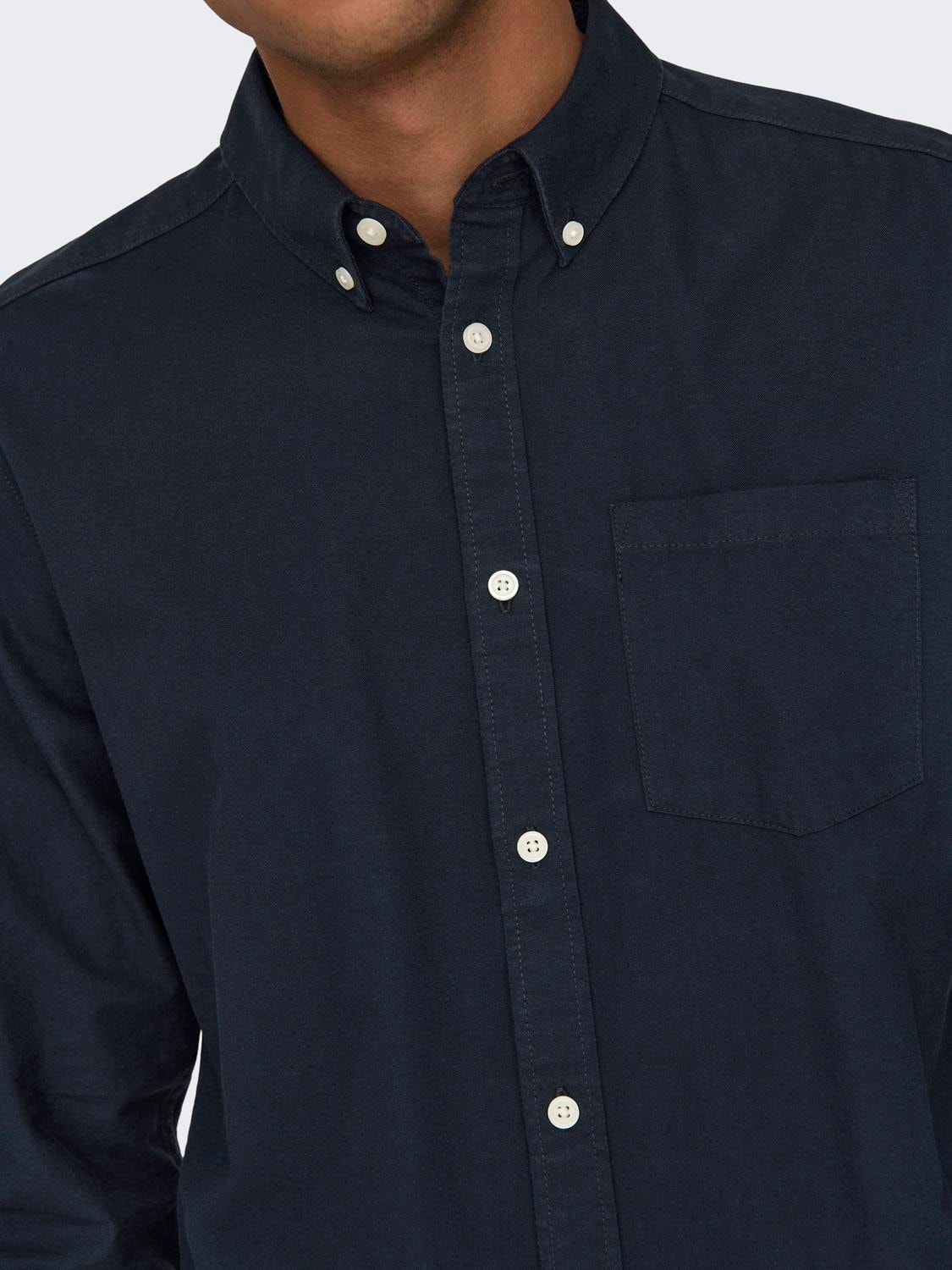ONLY & SONS Slim fit shirt -Dark Navy - 22019669