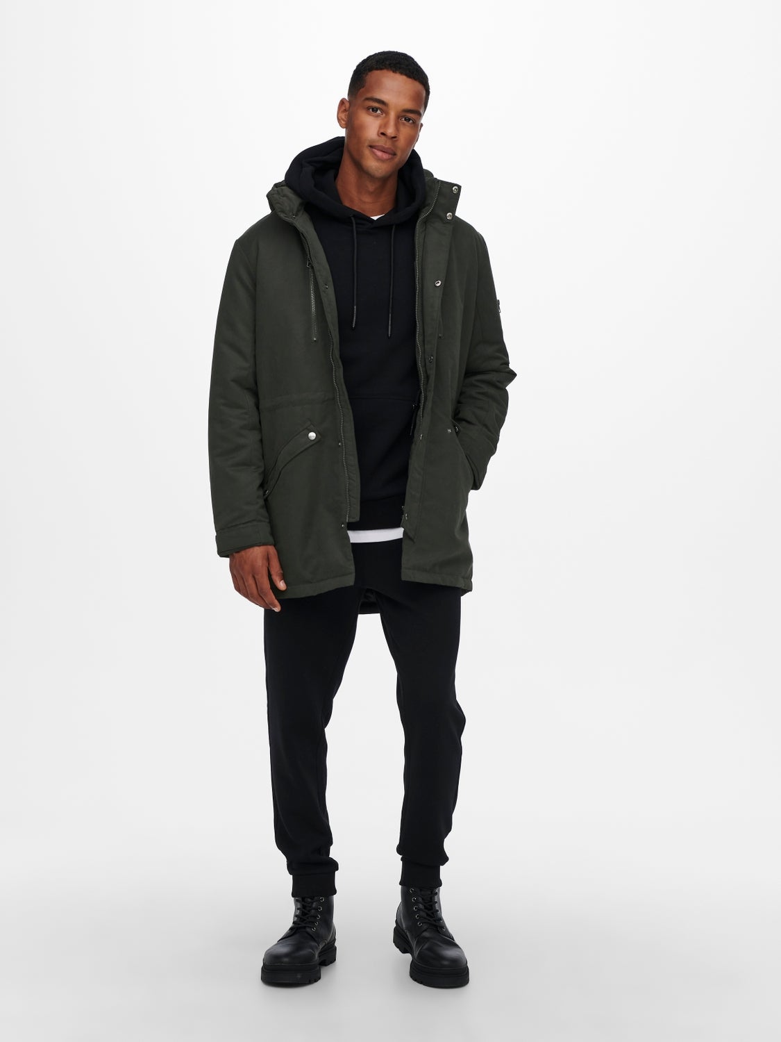 only & sons parka