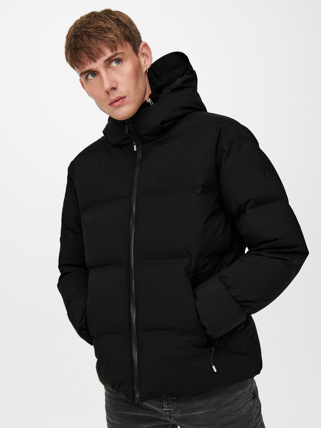 Short puffer jacket | Black | ONLY & SONS®