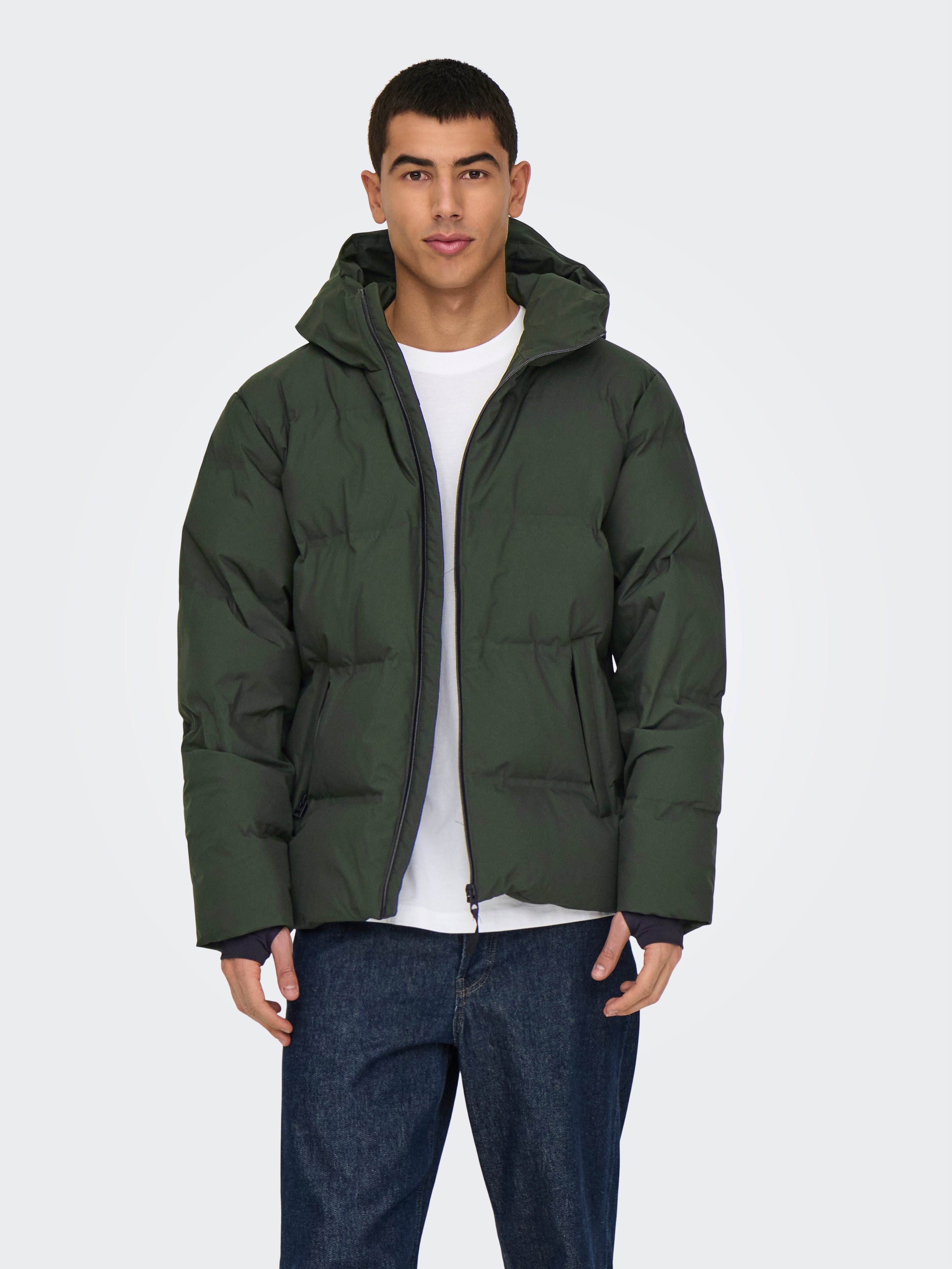 ジャケット・アウター dreamteam Gloss Shell Down Jacket ZCSIA Women's Winter Long Sleeve Full Zipper Oversized Baggy