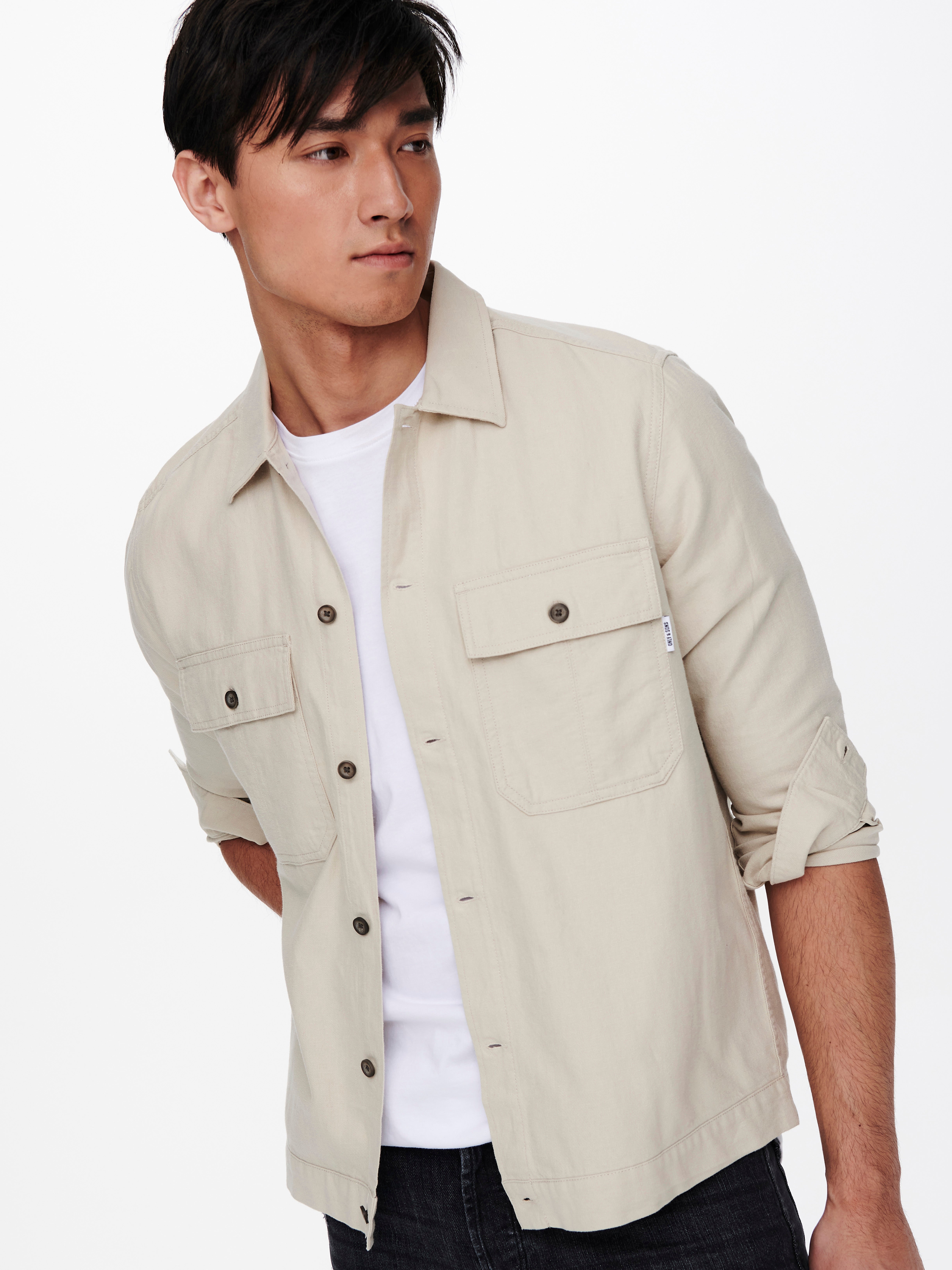 Chemises Relaxed Fit Col chemise 