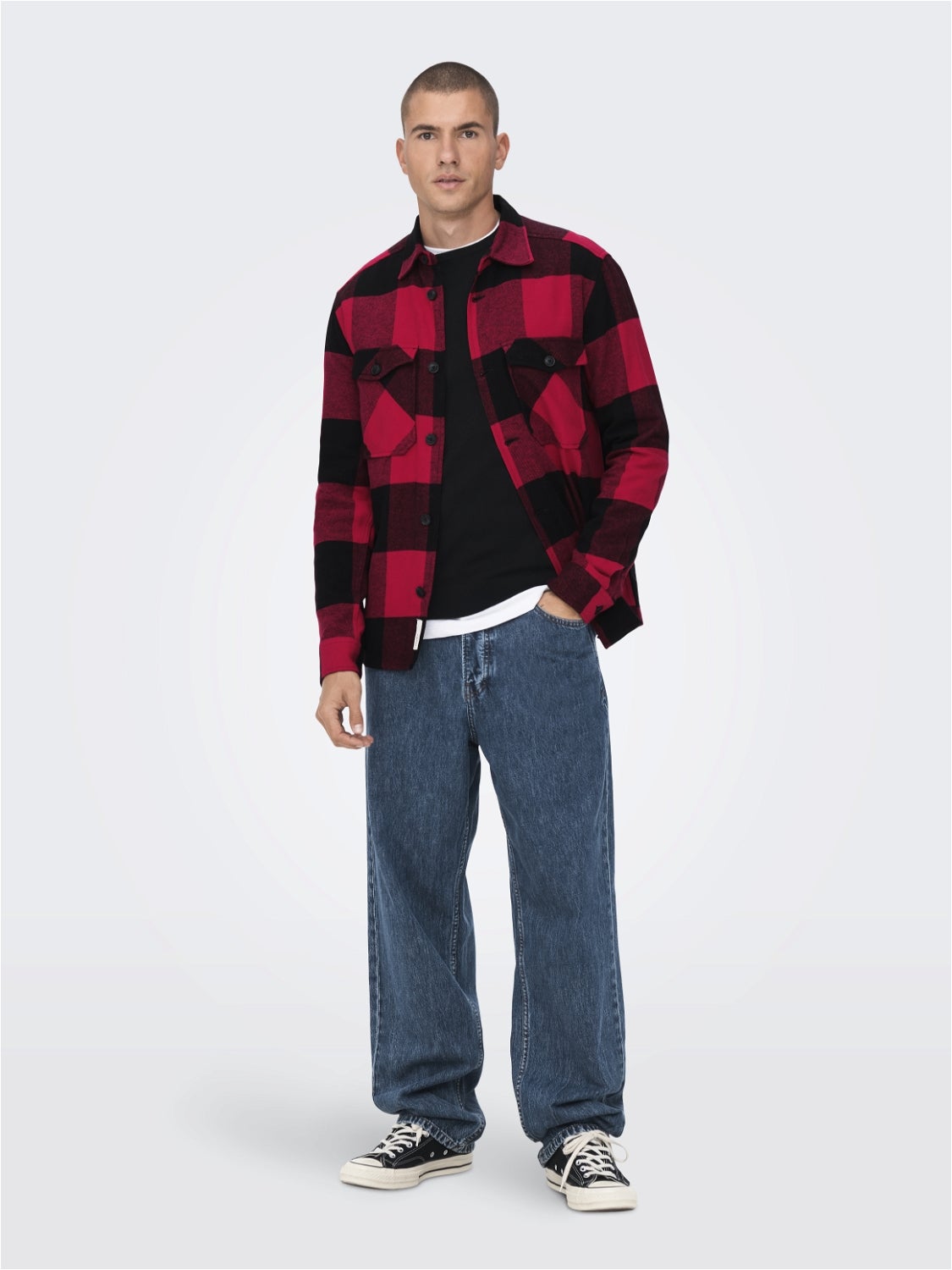 ONSMILO Lumberjack shirt Dark Red ONLY SONS