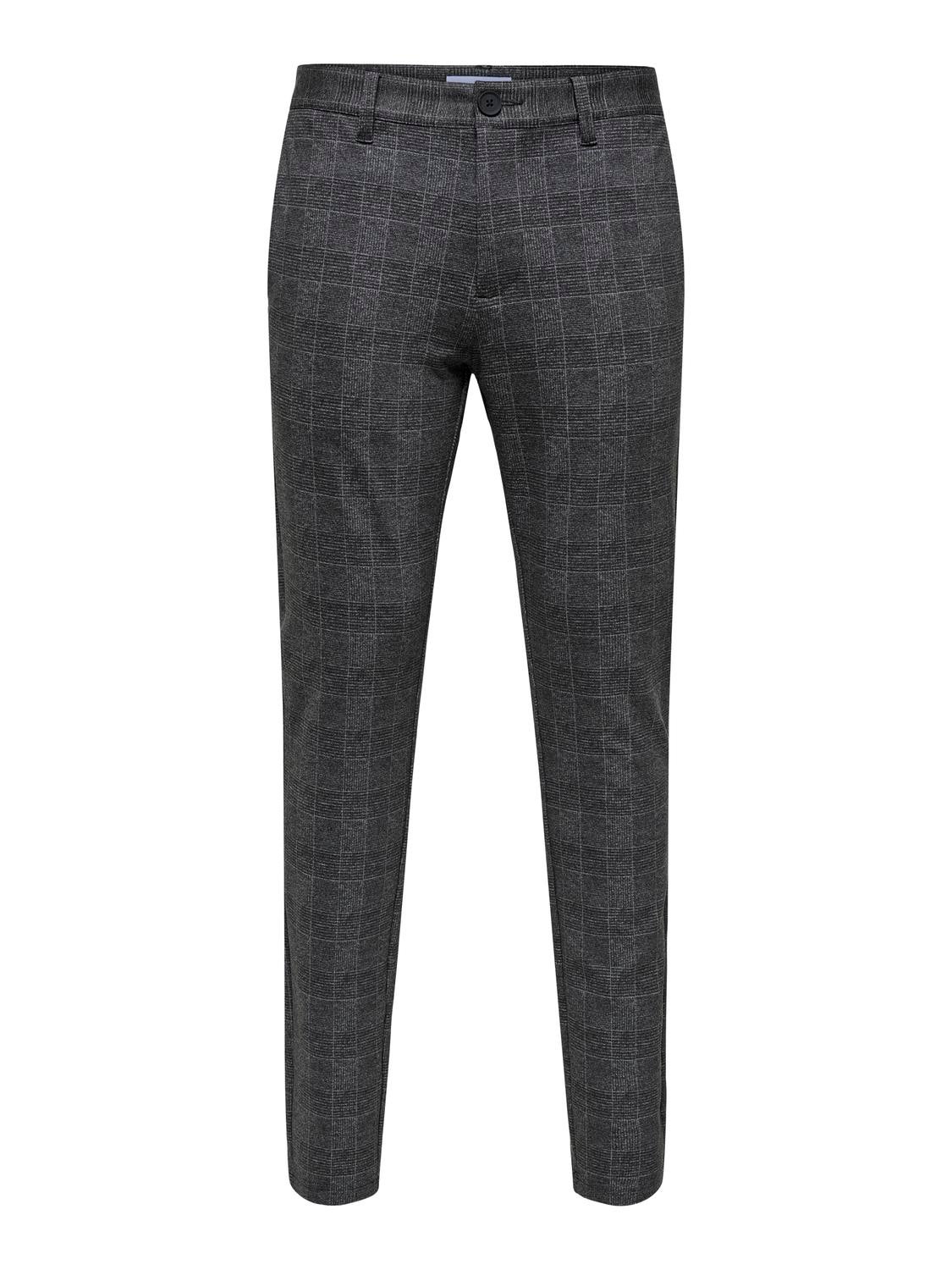 Chequered chinos best sale