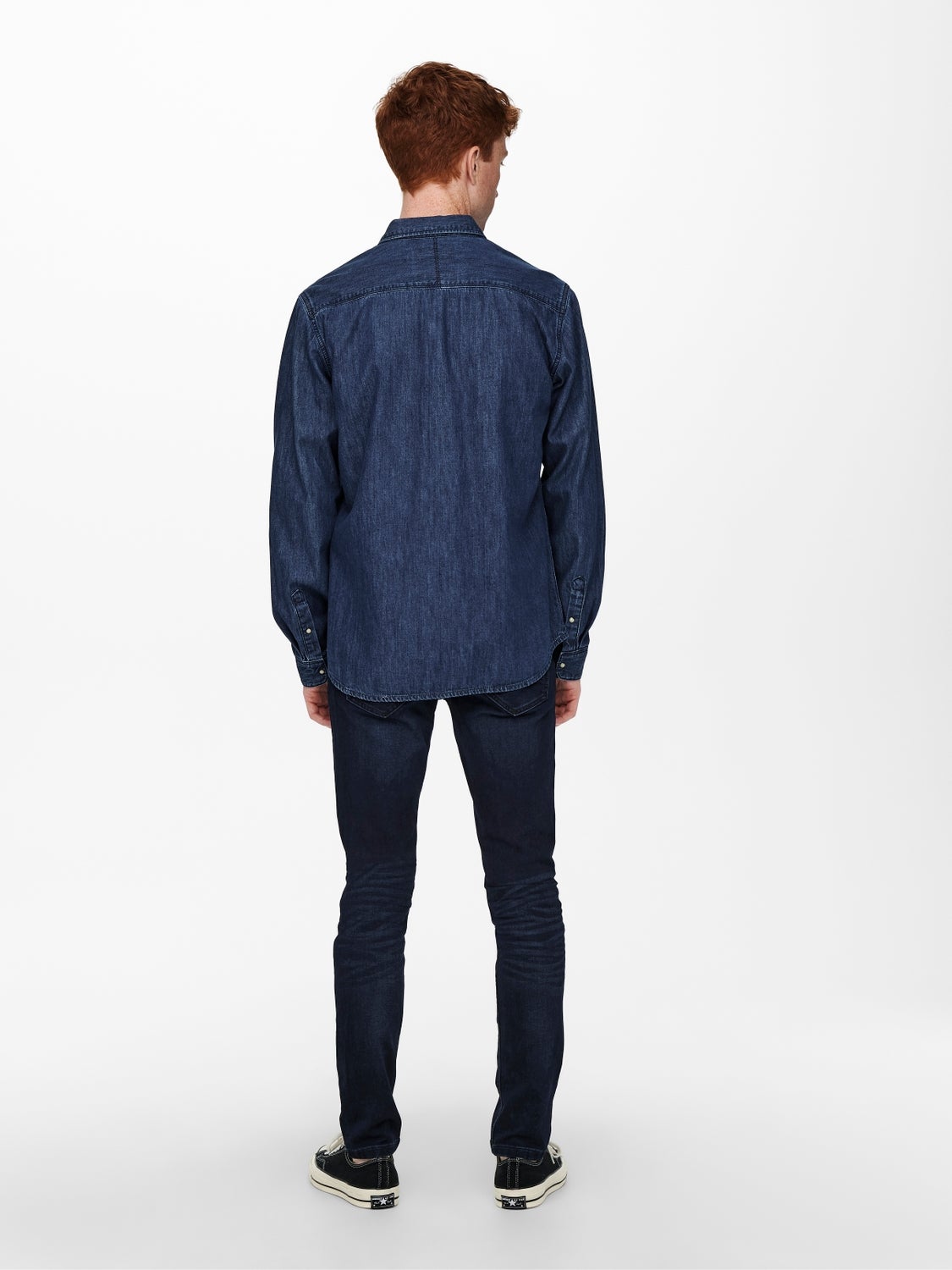 ONLY & SONS Hemd Dunkelblau L Rabatt 57 % HERREN Hemden & T-Shirts Jean 
