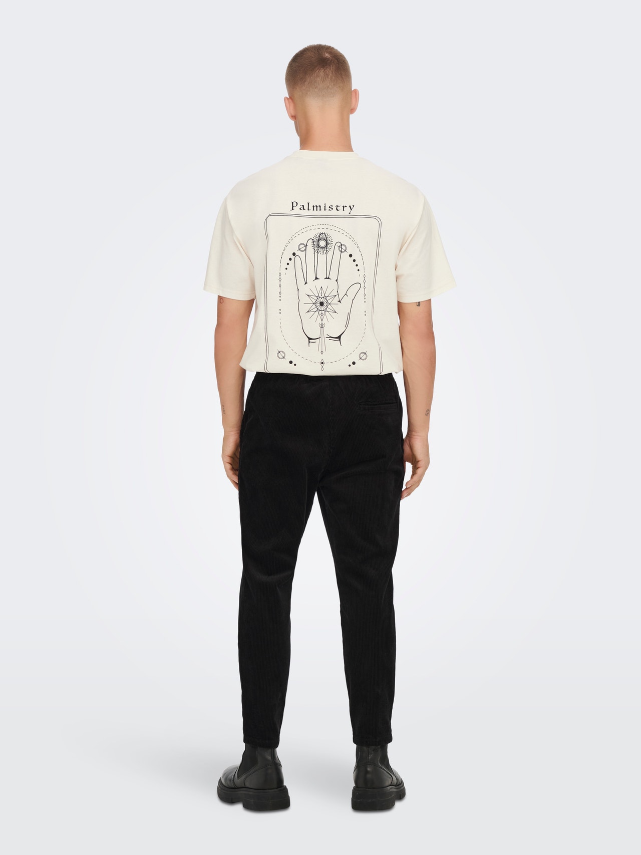 ONLY & SONS ONSLINUS CROPPED CORD 9912 PANT NOOS -Black - 22019912