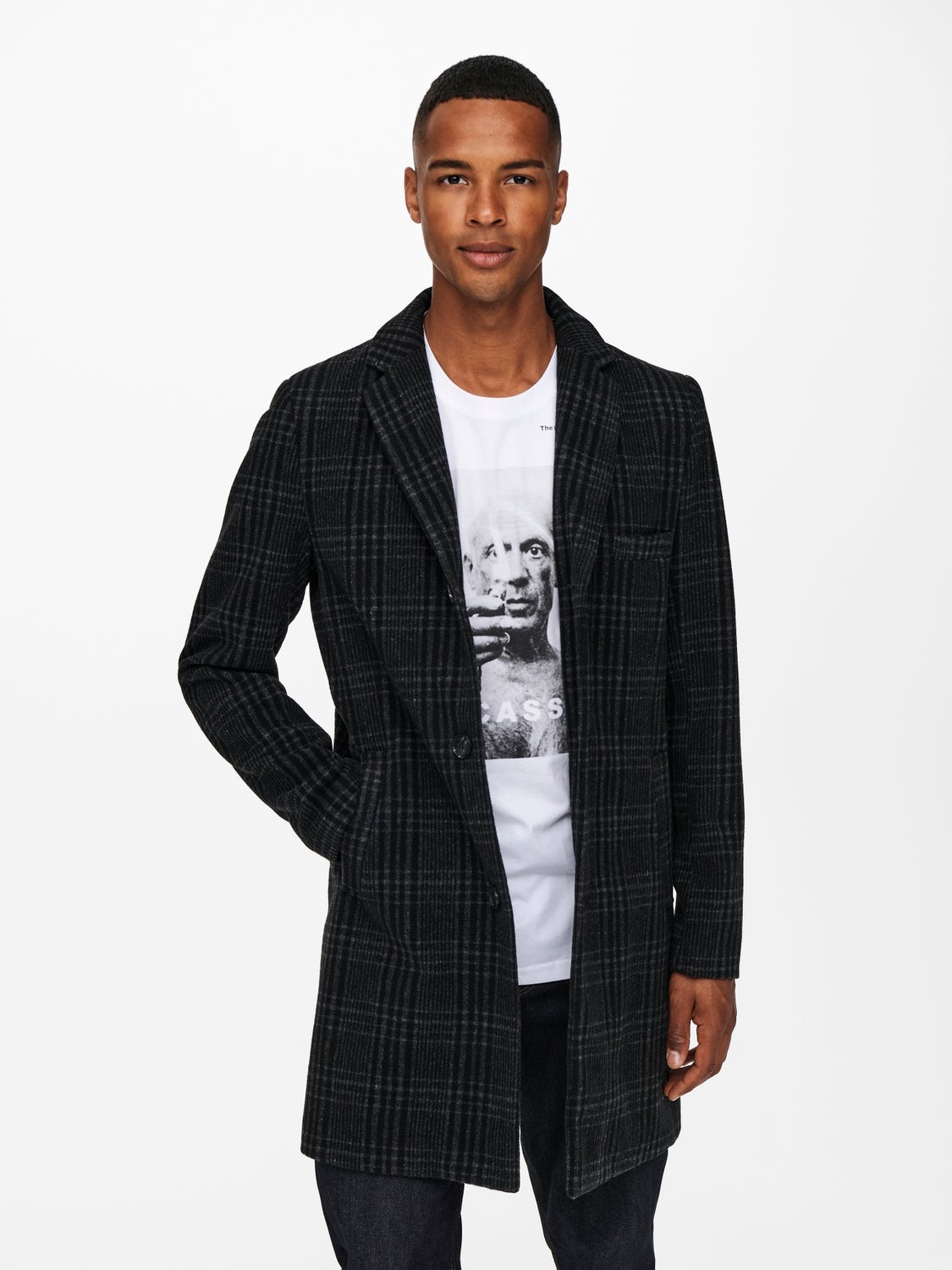 only and sons wool coat