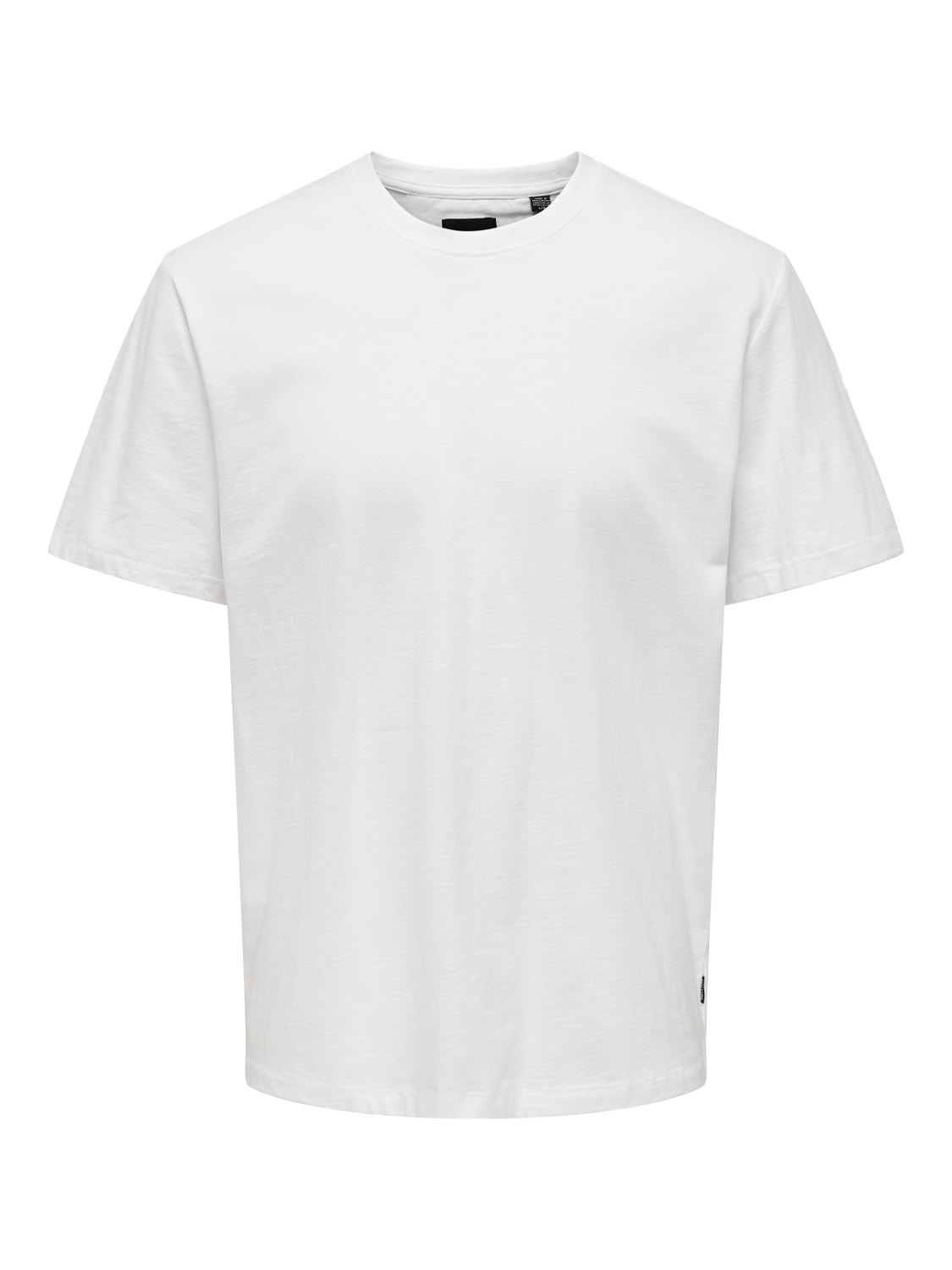 ONLY & SONS Normal passform O-ringning T-shirt -White - 22020074