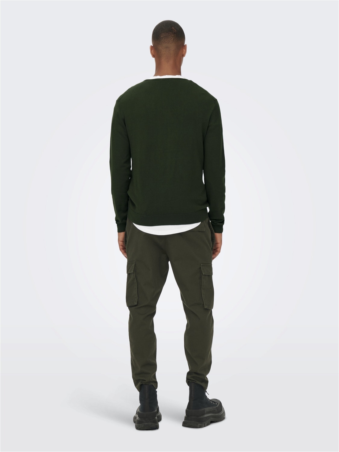 ONLY & SONS Solid color knitted pullover -Rosin - 22020088
