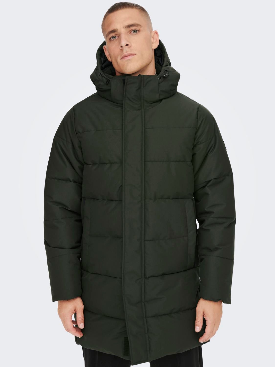 ONSCARL Puffer jacket Dark Grey ONLY SONS