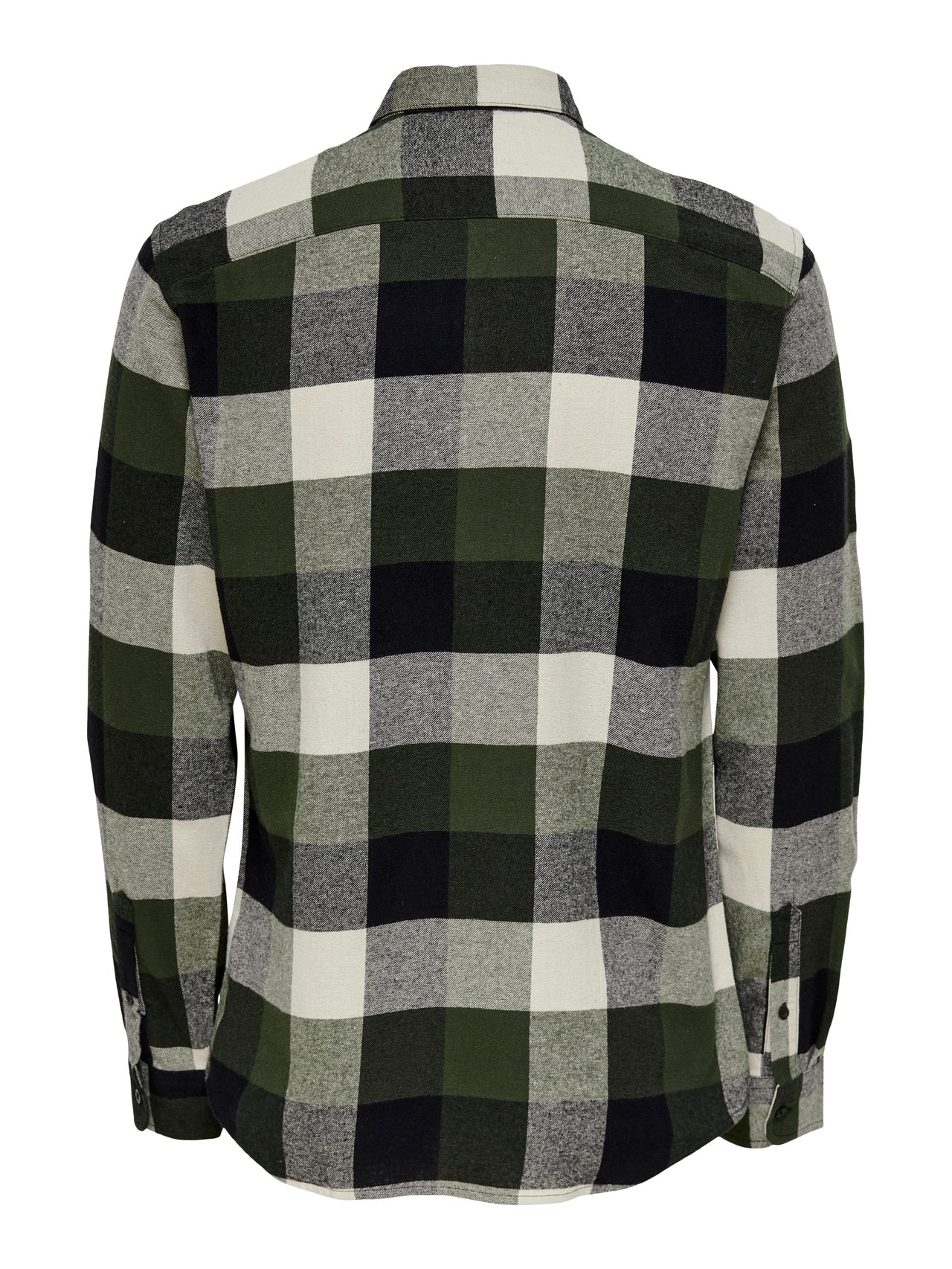 ONLY & SONS Checked shirt -Forest Night - 22020301