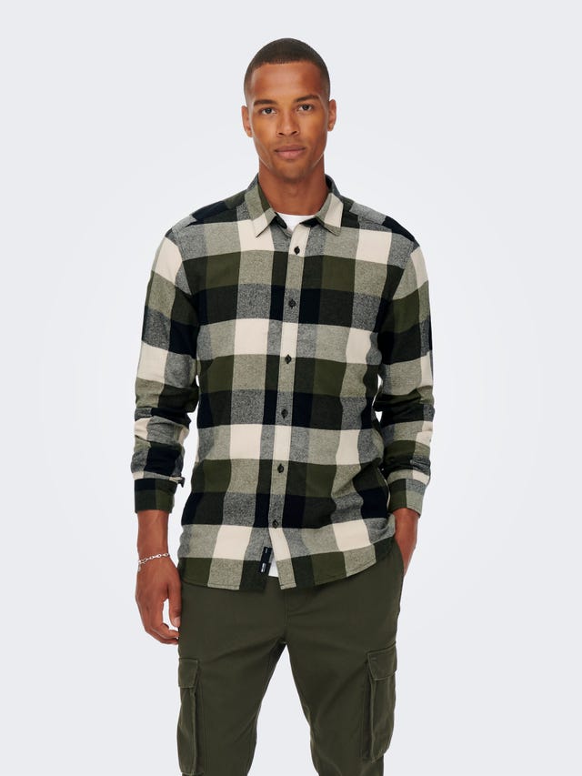 ONLY & SONS Slim fit Overhemd kraag Overhemd - 22020301