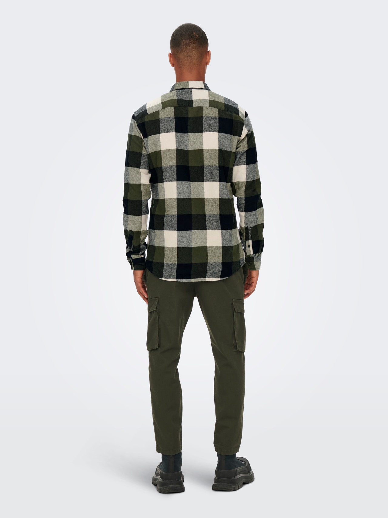 ONLY & SONS Checked shirt -Forest Night - 22020301
