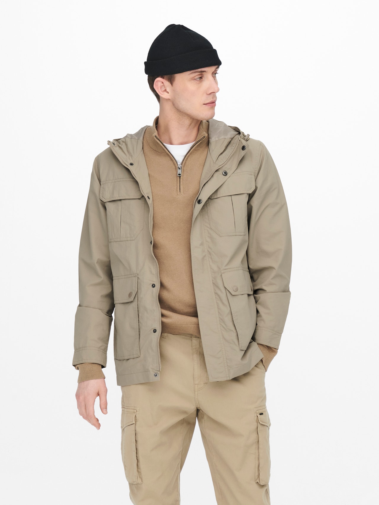 ONLY & SONS Parka -Chinchilla - 22020361