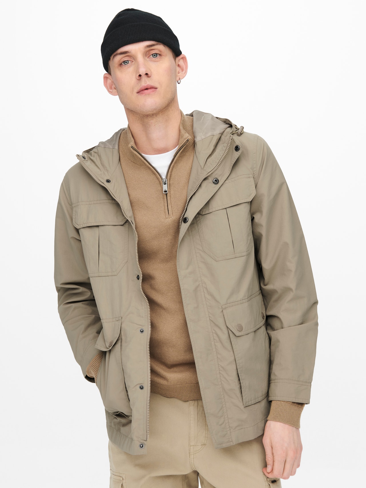 ONLY & SONS Parka jacket -Chinchilla - 22020361