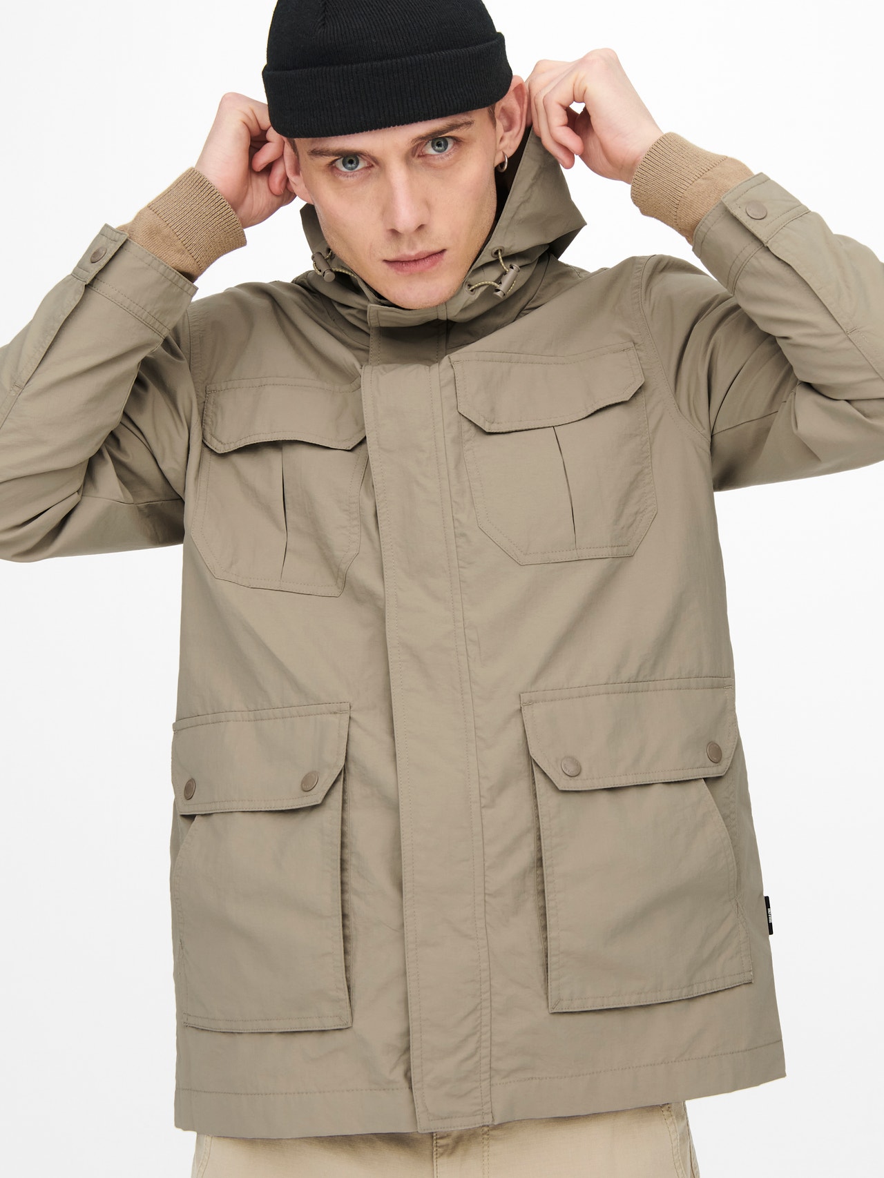 ONLY & SONS Parka jacket -Chinchilla - 22020361
