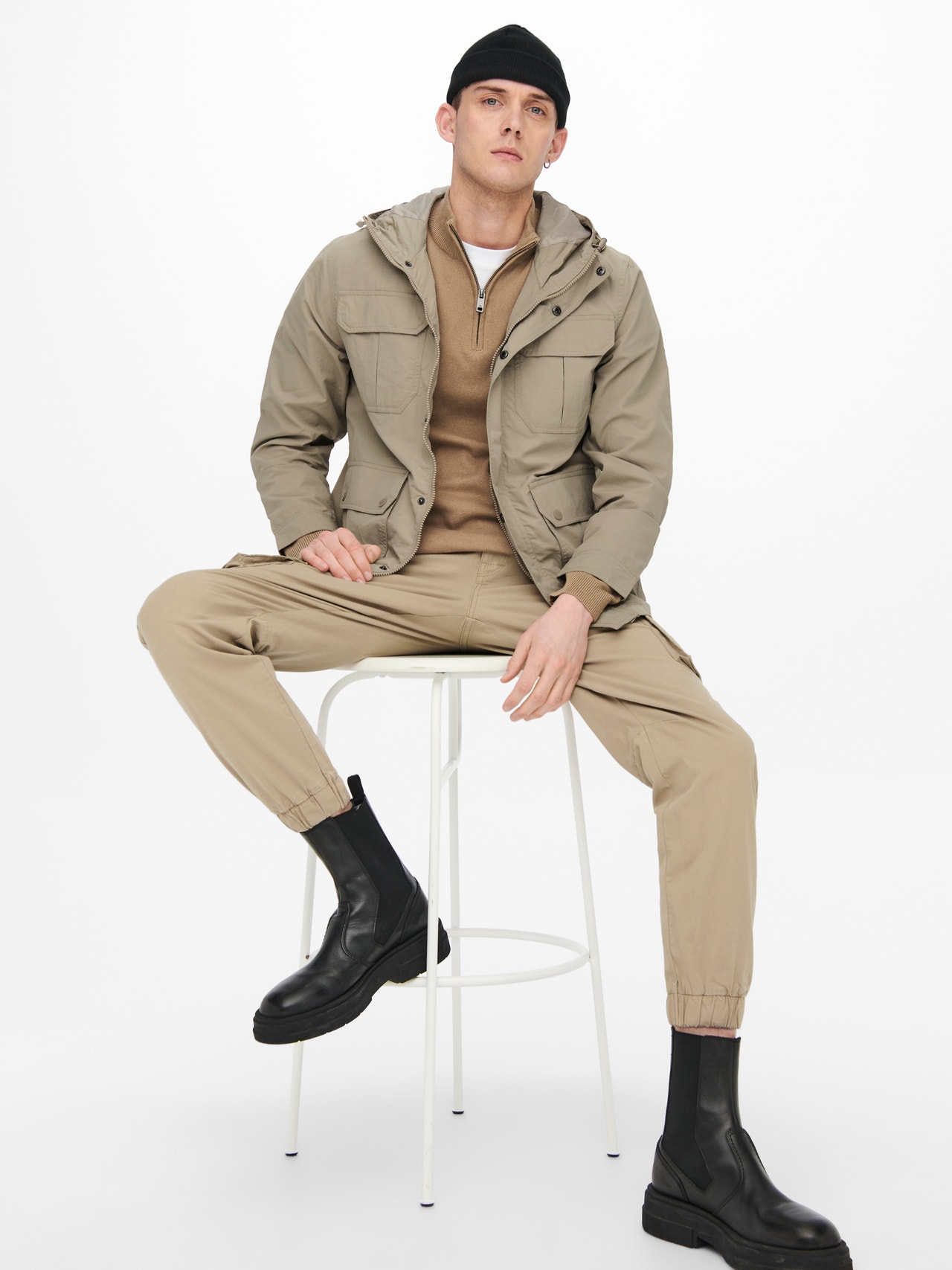ONLY & SONS Parkas -Chinchilla - 22020361