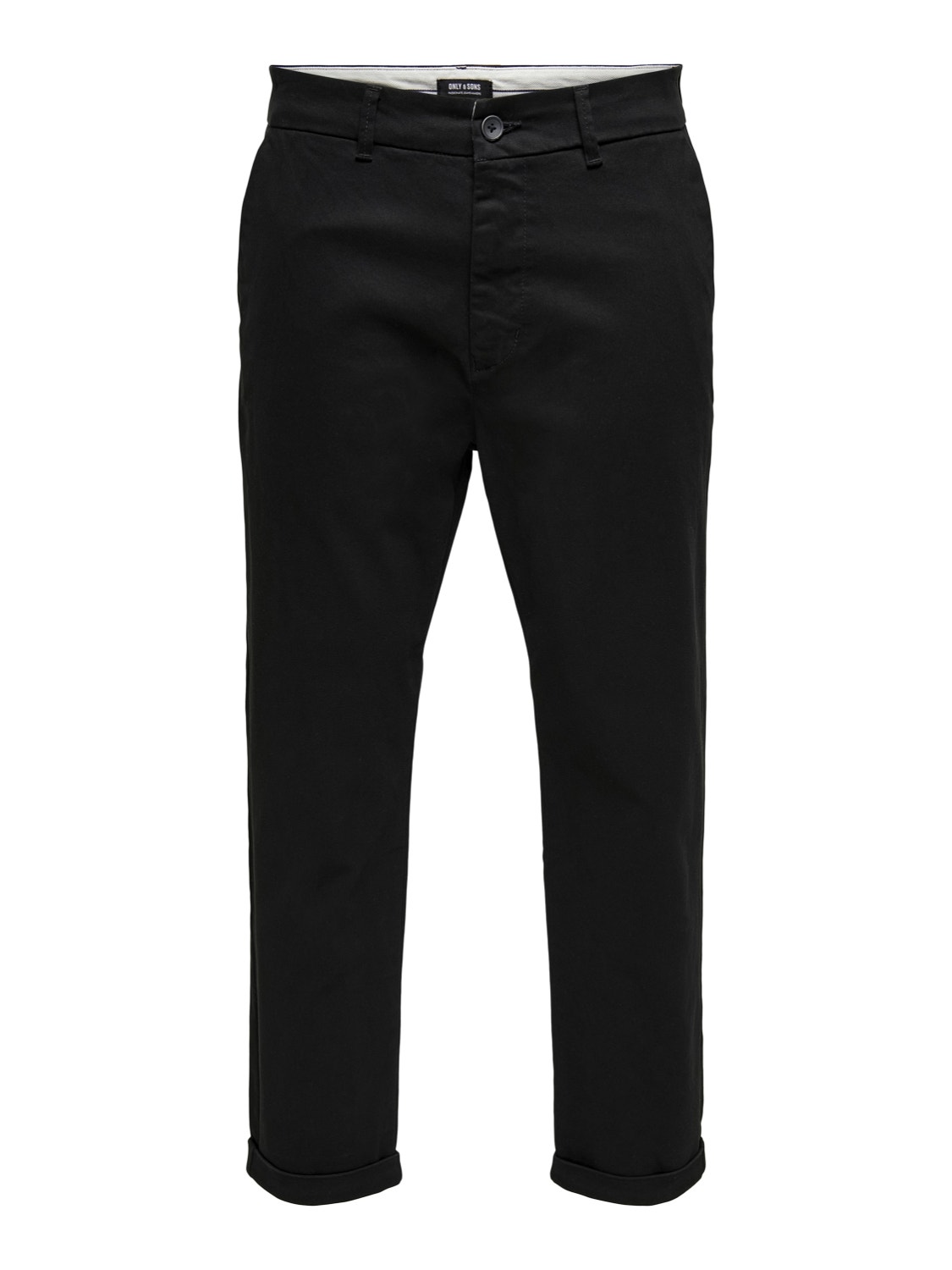 ONLY & SONS Chino bukser med opsmøg -Black - 22020400