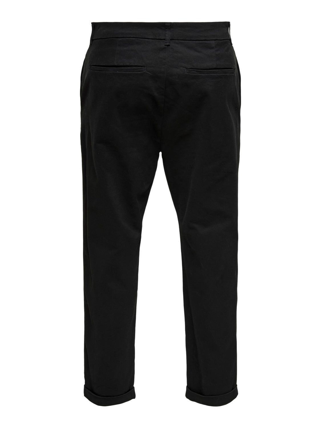 Filippa K Terry Gabardine Cropped Turn Up Trousers Blue Grey at CareOfCarl.