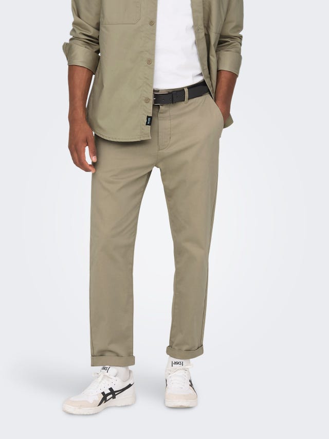 ONLY & SONS Chino pants with turn-up - 22020400
