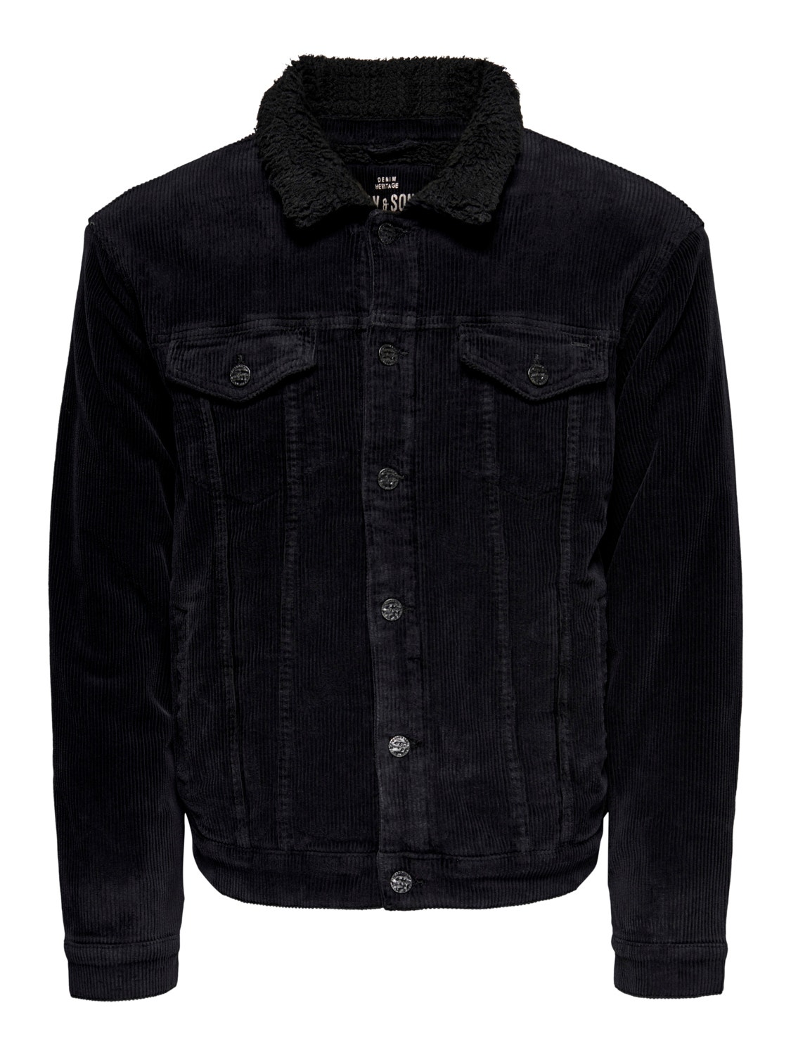 ONLY & SONS Spread collar Jacket -Black - 22020421