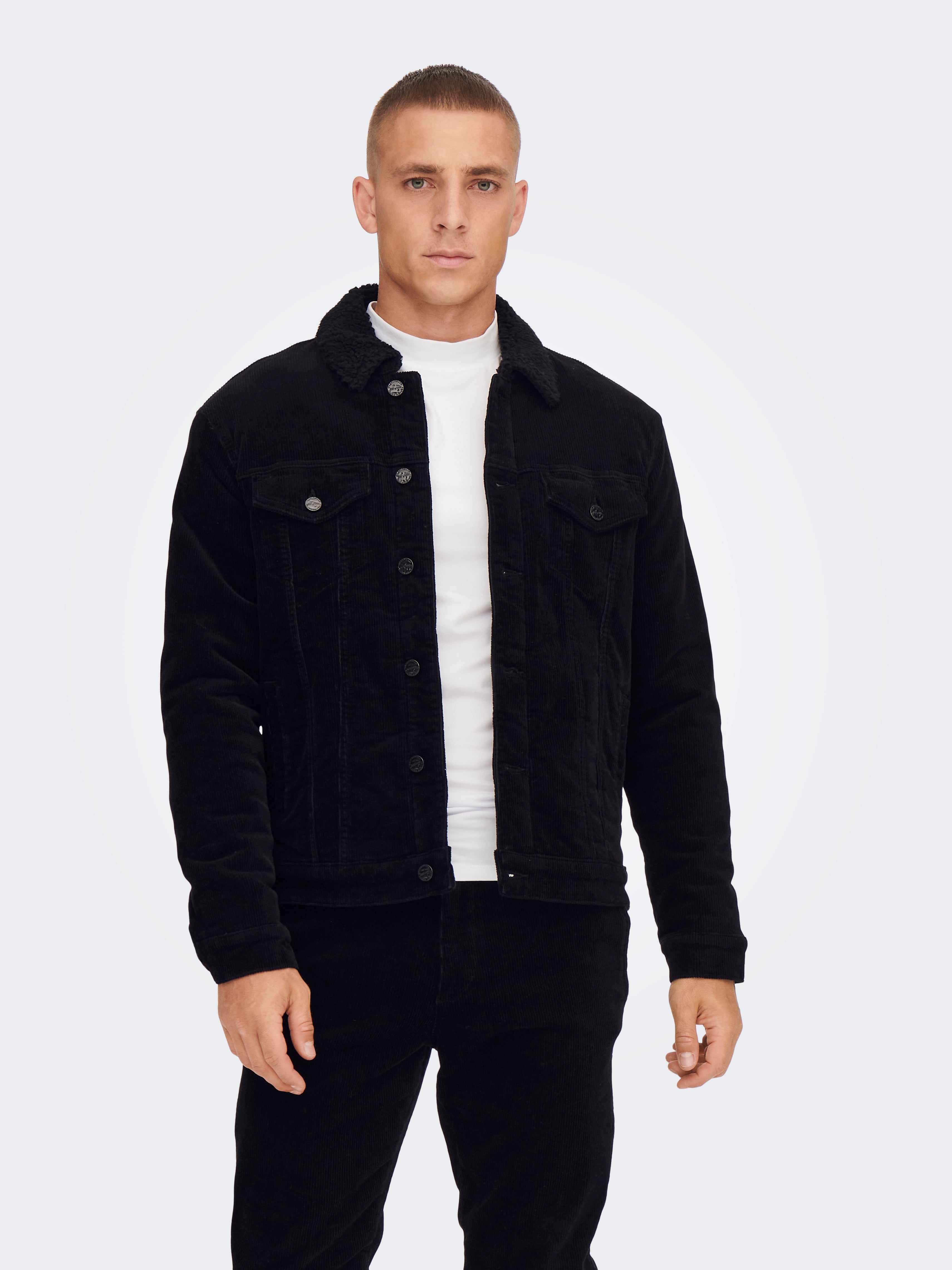 O-Neck Jacket | Black | ONLY & SONS®