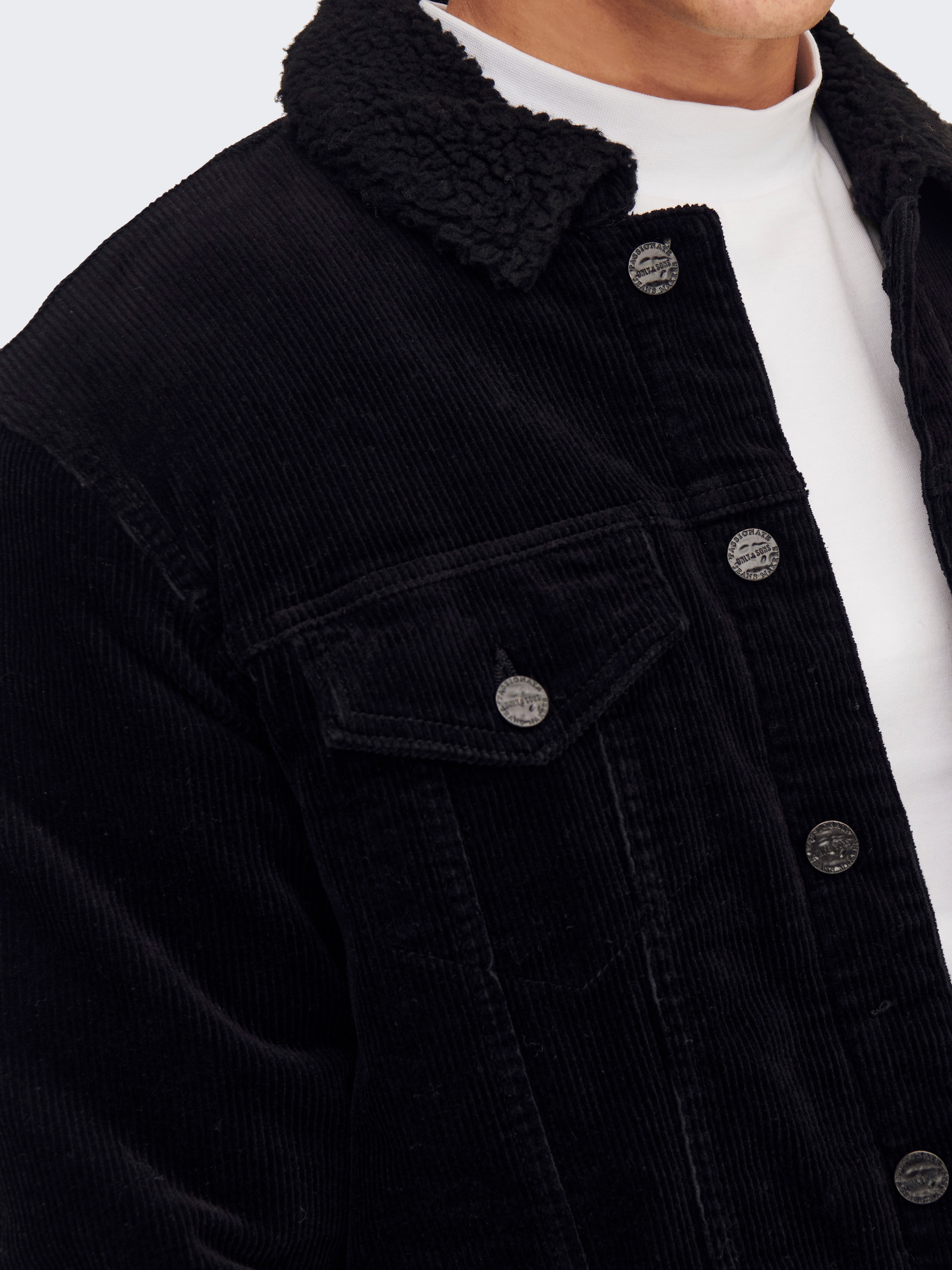 Spread collar Jacket | Black | ONLY & SONS®