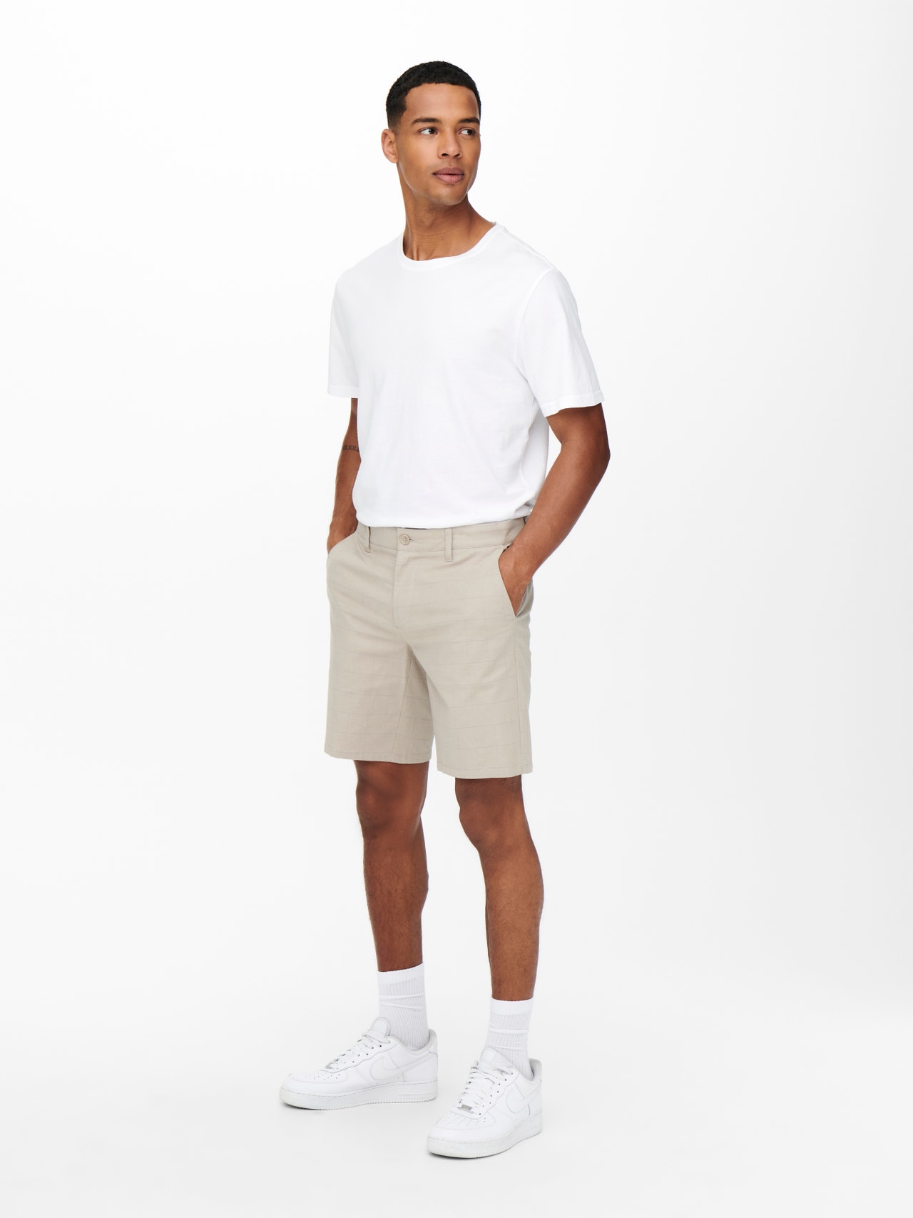 ONLY & SONS Normal passform Shorts -Chinchilla - 22020475
