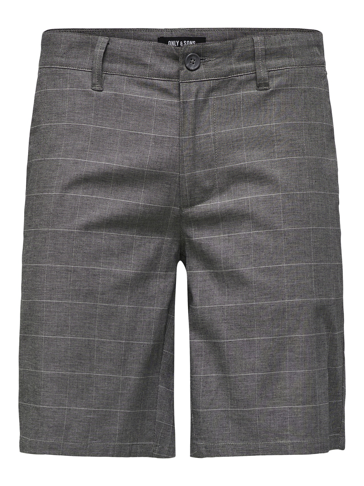 ONLY & SONS Normal geschnitten Shorts -Grey Pinstripe - 22020475