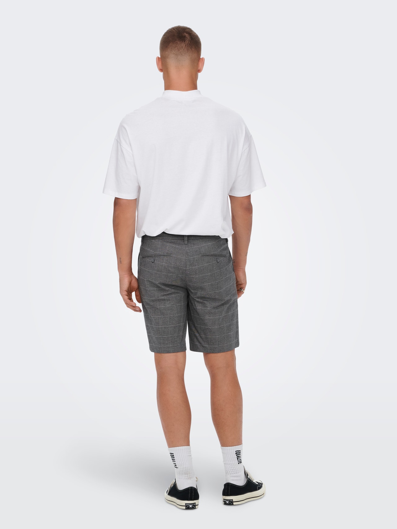ONLY & SONS Shorts Corte regular -Grey Pinstripe - 22020475