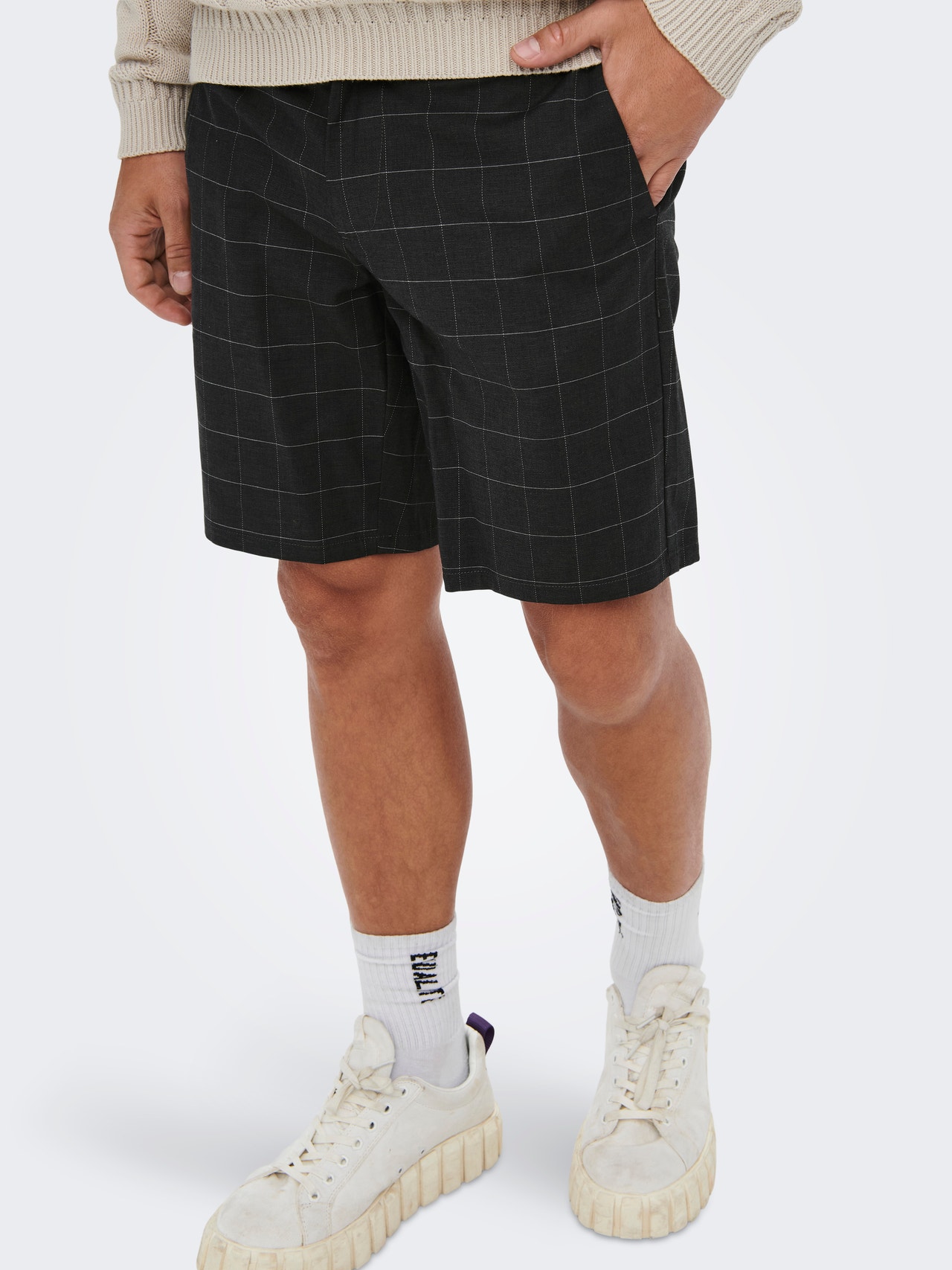 ONLY & SONS Normal geschnitten Shorts -Black - 22020475