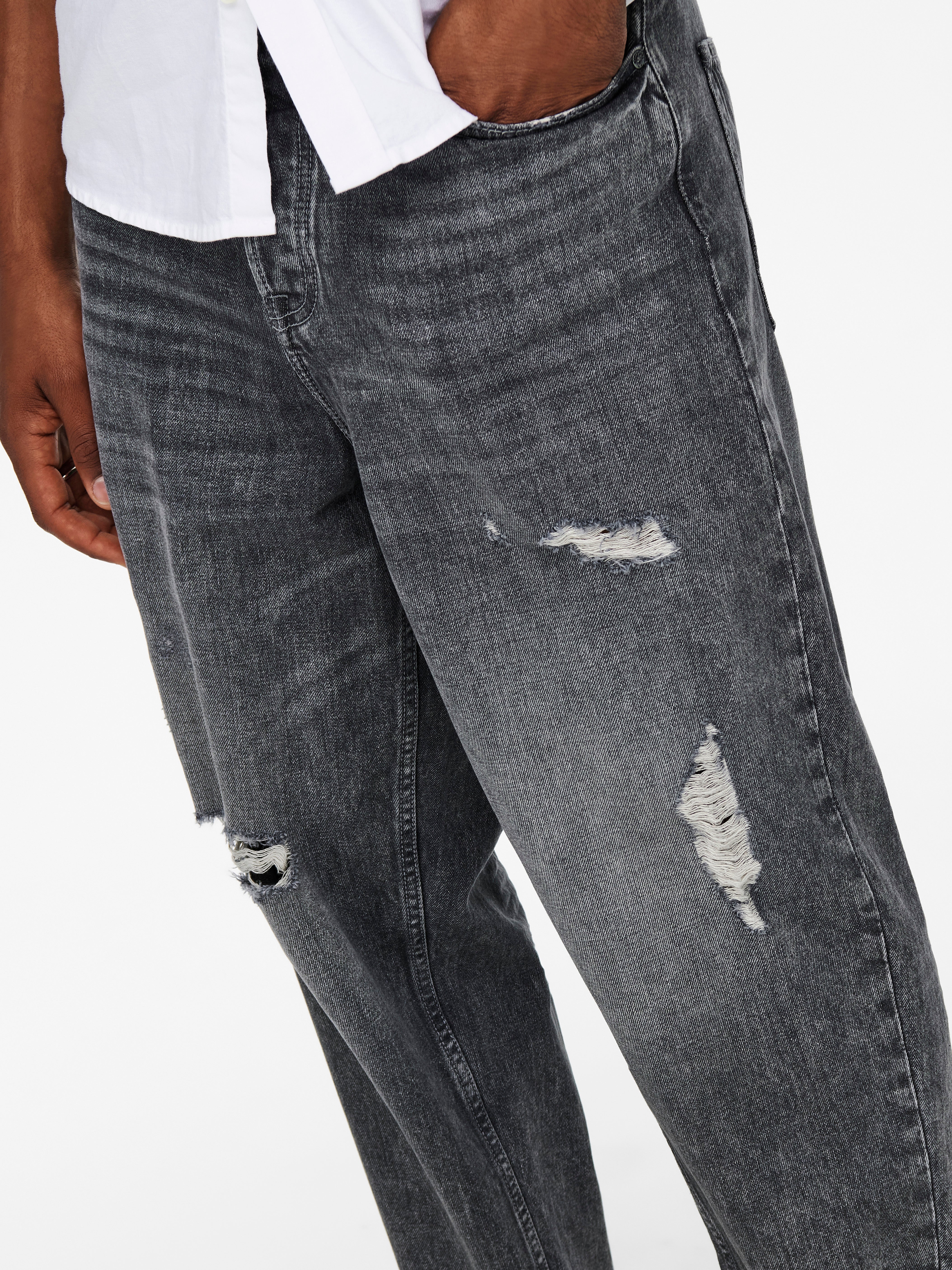 Carrot Fit Jeans | Medium Grey | ONLY 